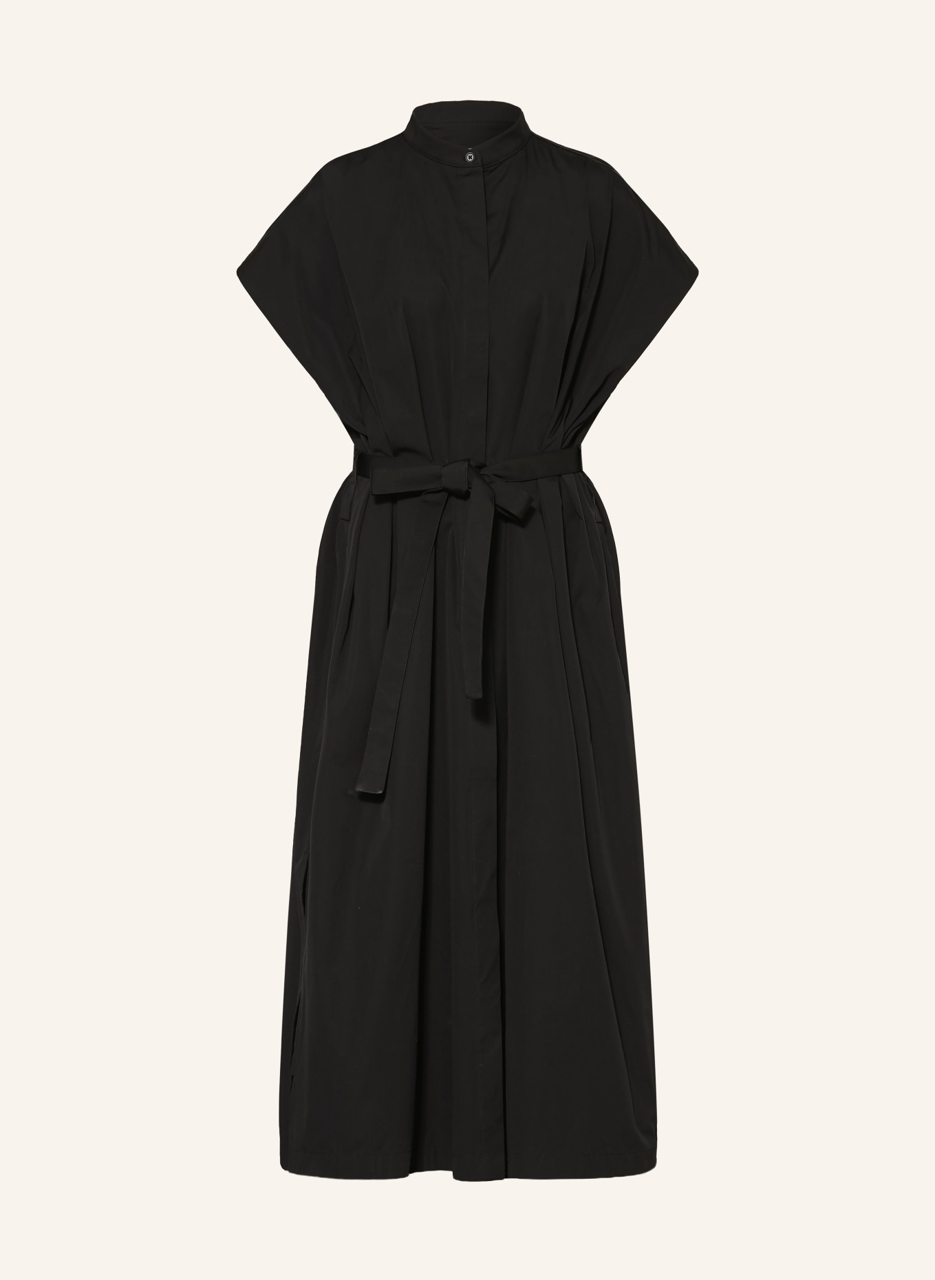 JIL SANDER shirt dress: BLACK