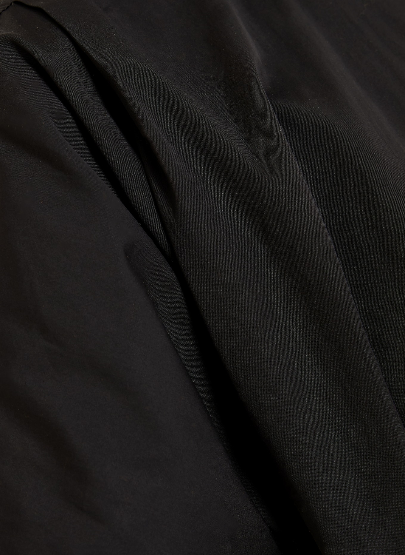 JIL SANDER shirt dress: BLACK