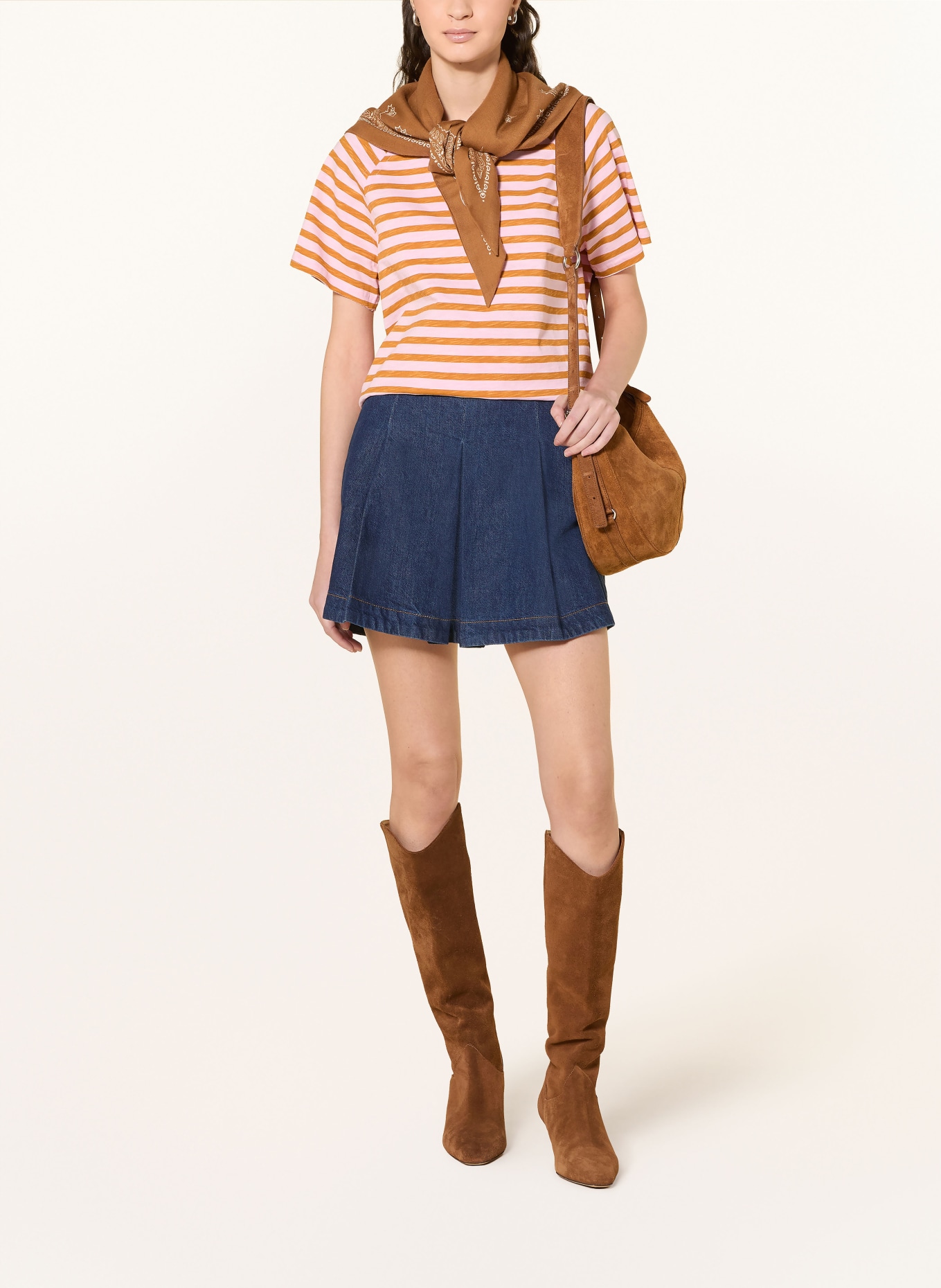 lollys laundry LIZLL T-shirt: ROSE / ORANGE