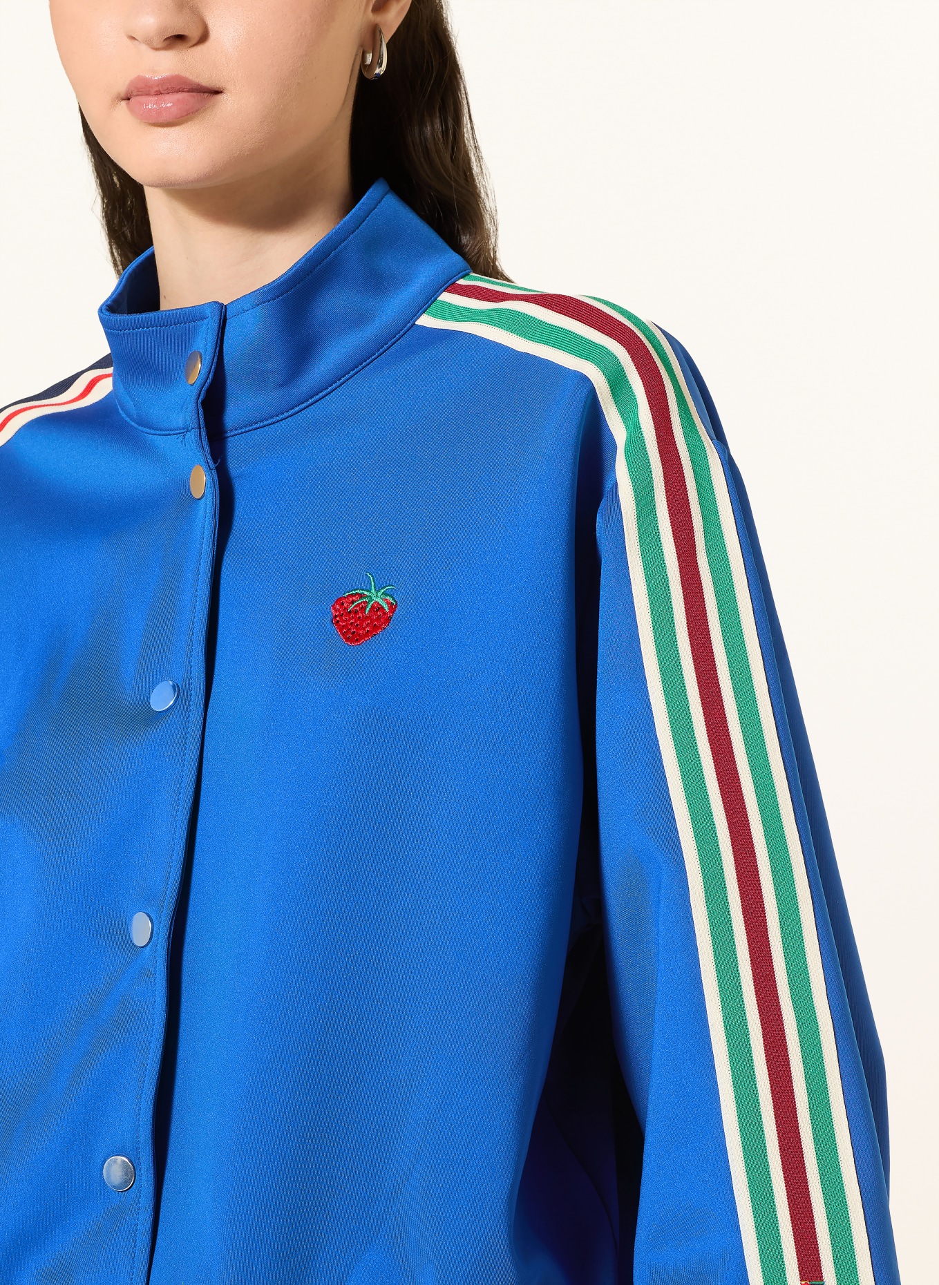 lollys laundry BROOKLYNNLL blouson with braid trim: BLUE / RED / GREEN