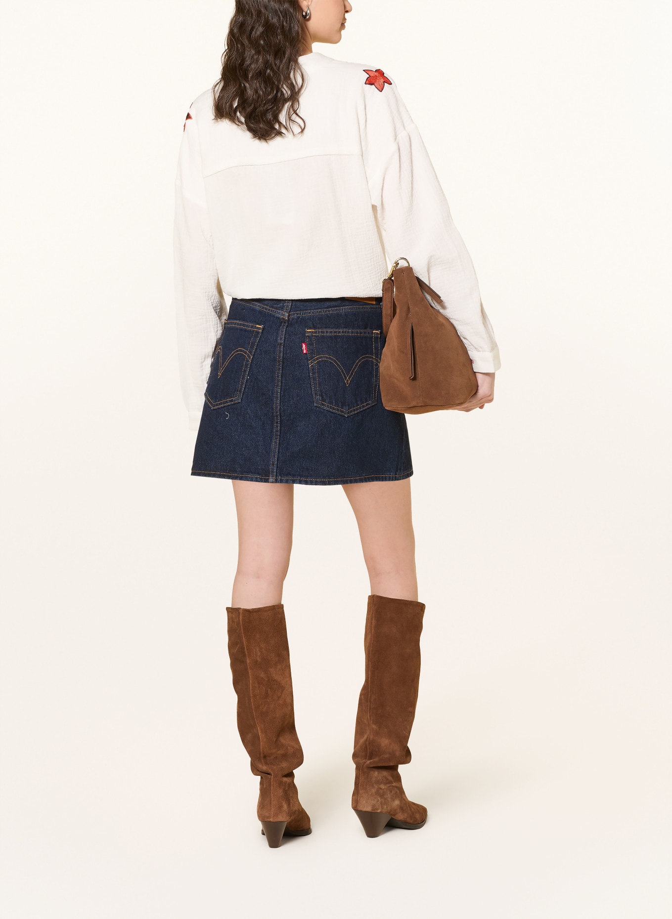 lollys laundry SCOTTIELL blouse: CREAM / PINK / GREEN