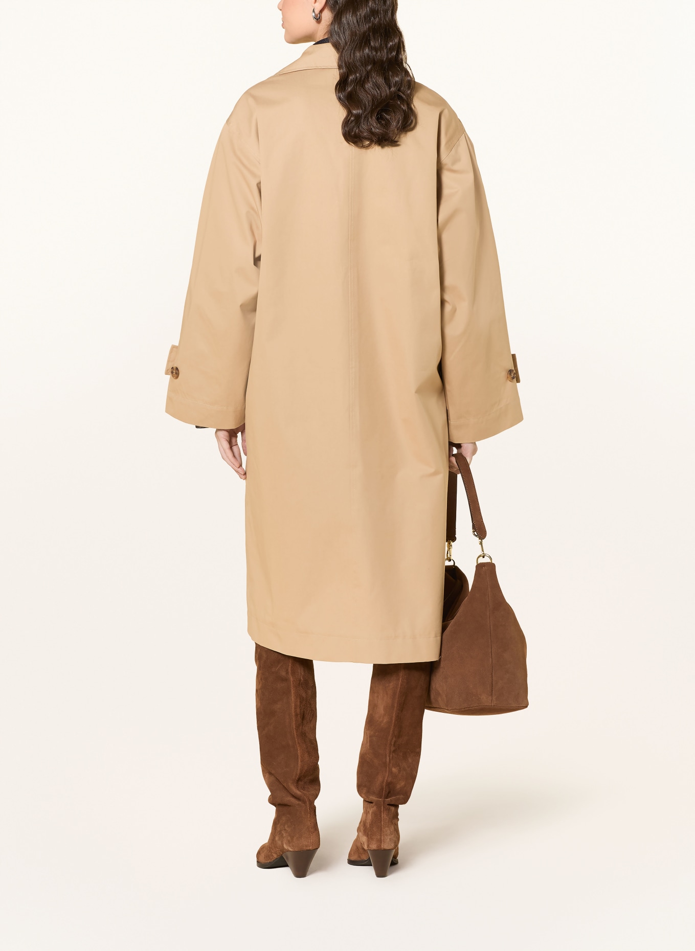 lollys laundry RUSSILL trench coat: BEIGE