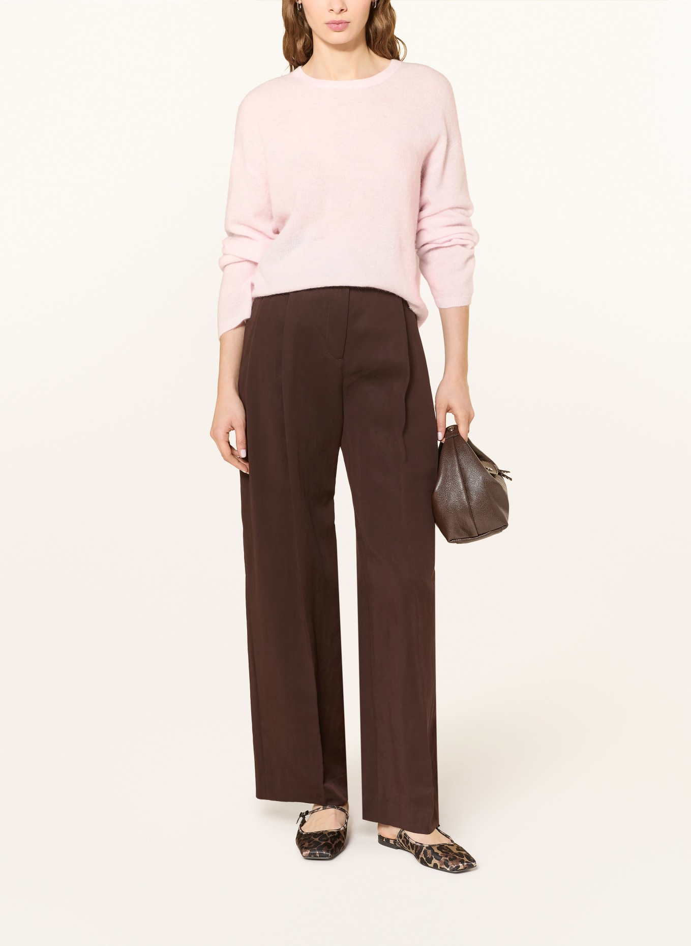 MOS MOSH Sweter MMMAPE: JASNORÓŻOWY