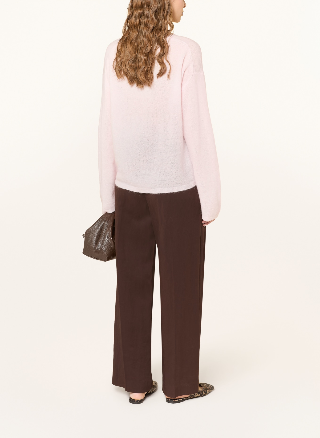 MOS MOSH Sweter MMMAPE: JASNORÓŻOWY