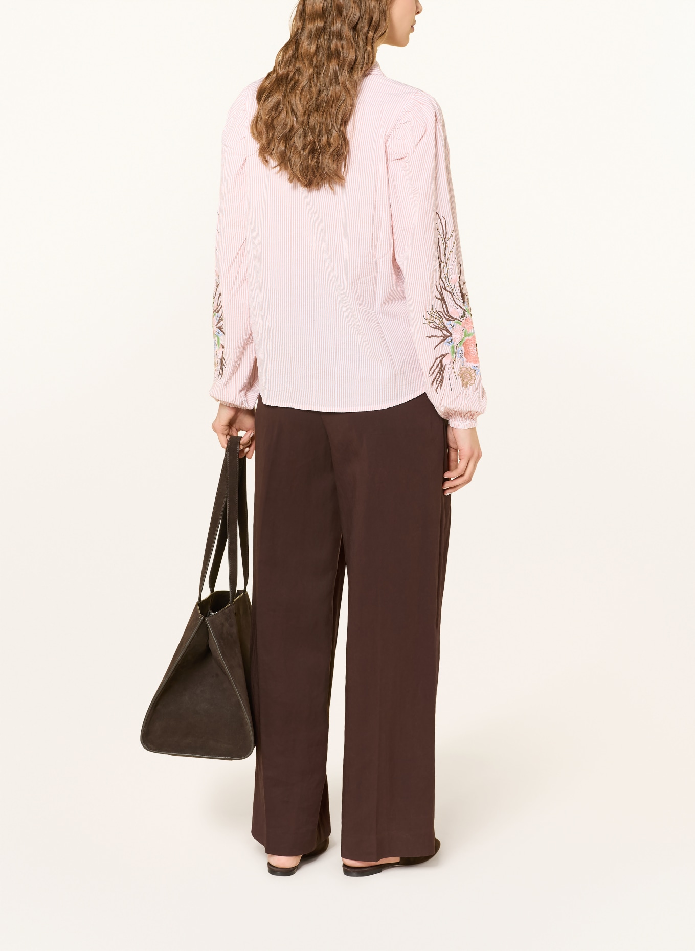 MOS MOSH Hemdbluse MMCIU: LACHS / WEISS