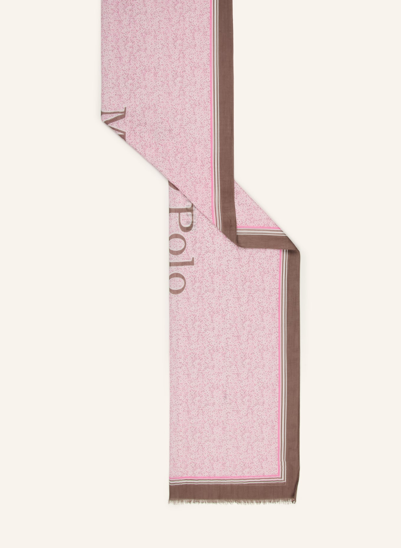 Marc O'Polo Schal: HELLROSA / BRAUN / CREME