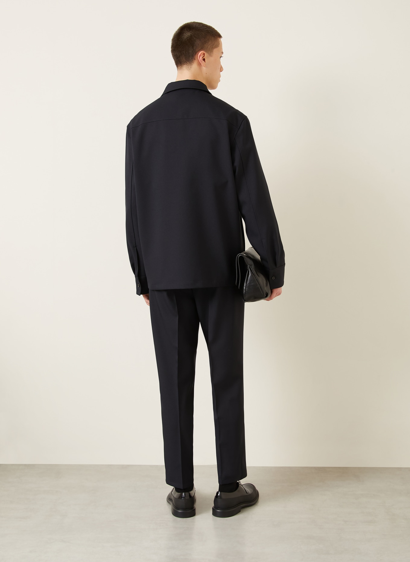 JIL SANDER Relaxed Fit Chinos: DARK BLUE
