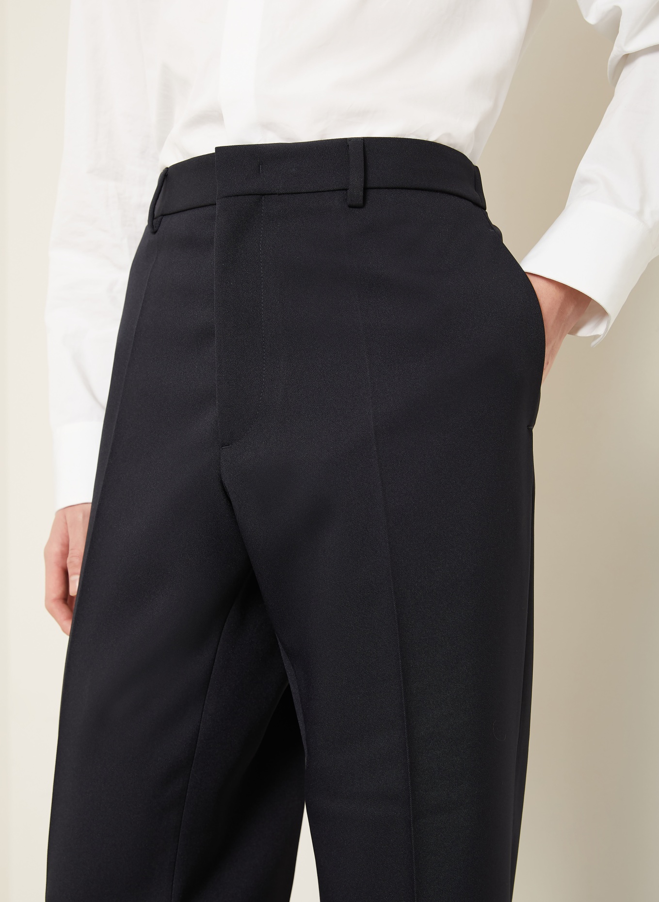JIL SANDER Relaxed Fit Chinos: DARK BLUE
