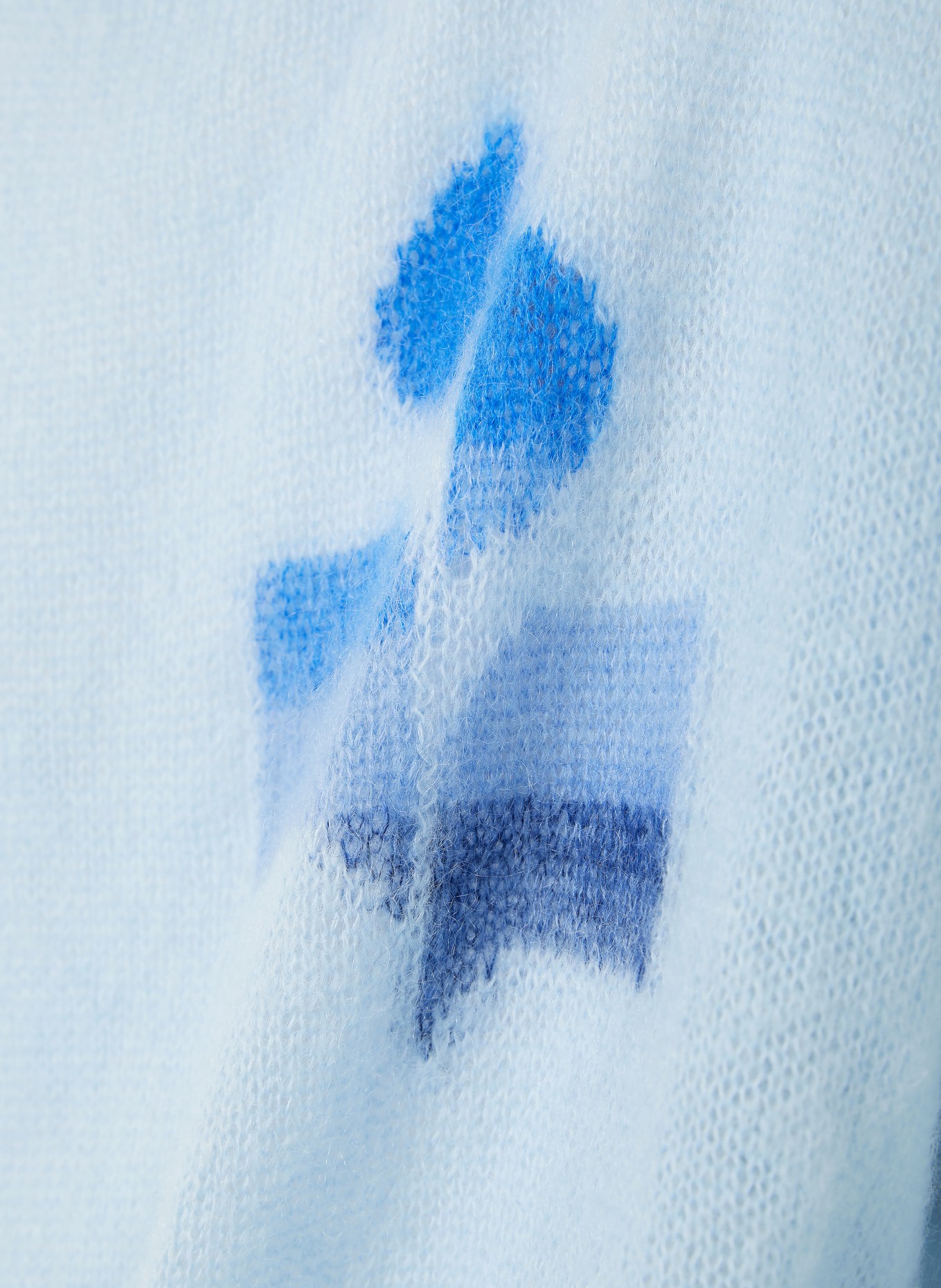 ISABEL MARANT Pullover DRANY mit Mohair: HELLBLAU / DUNKELBLAU