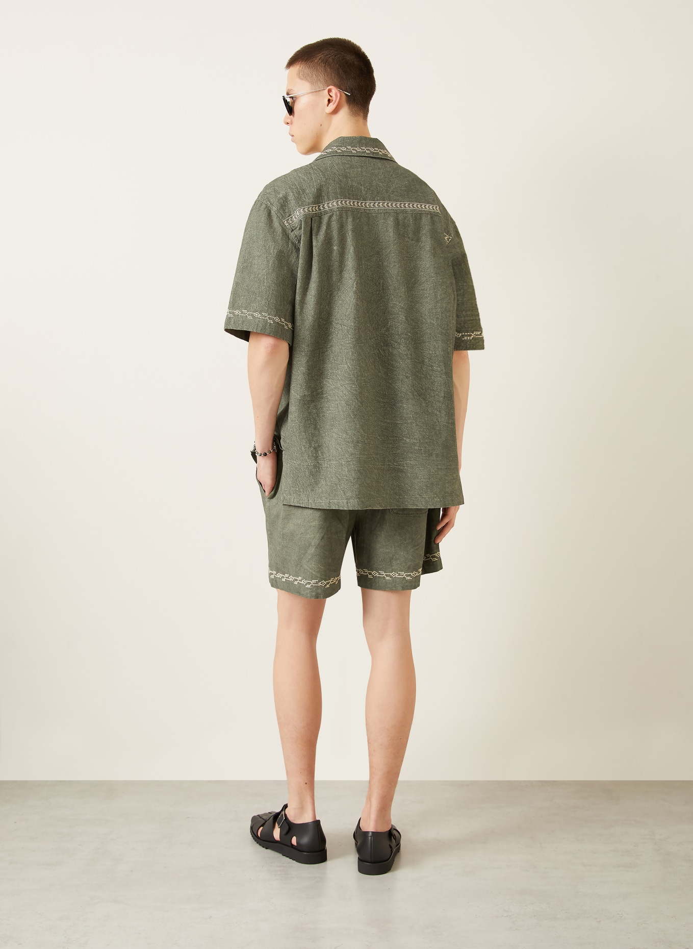 ISABEL MARANT Resorthemd ZEKIM Comfort Fit: KHAKI / CREME