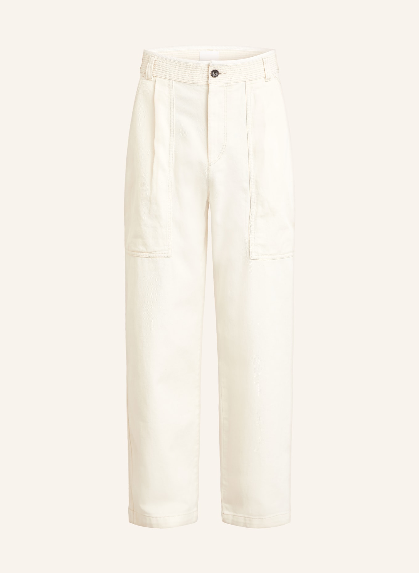 ISABEL MARANT Hose ILYAN Regular Fit: 23EC ecru