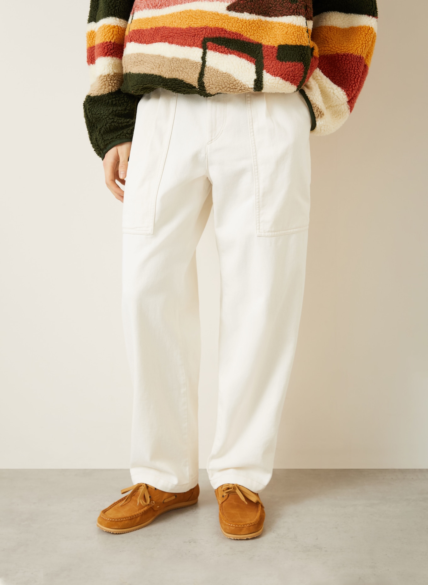 ISABEL MARANT Hose ILYAN Regular Fit: 23EC ecru