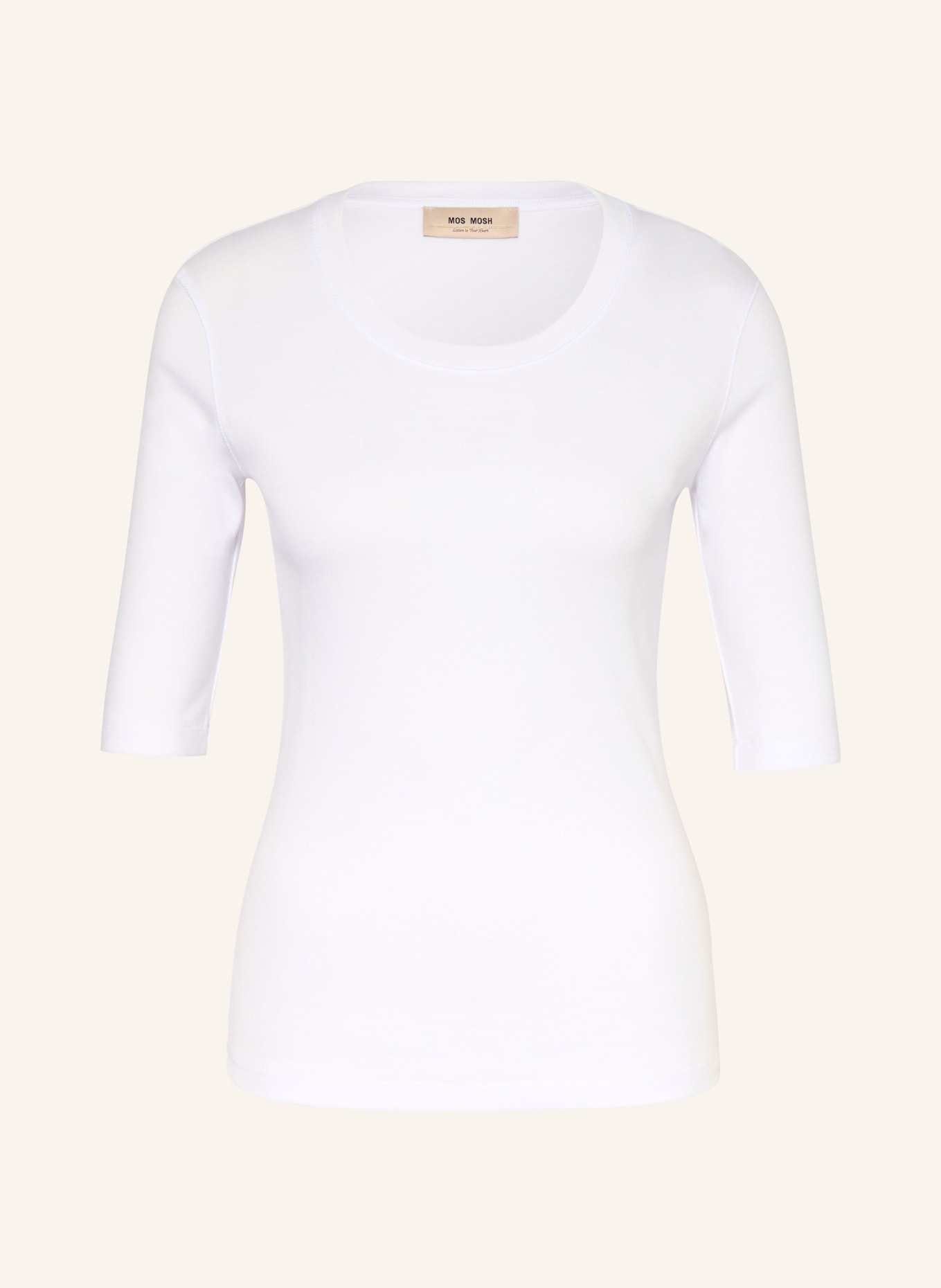MOS MOSH Shirt MMMALI mit 3/4-Arm: WEISS