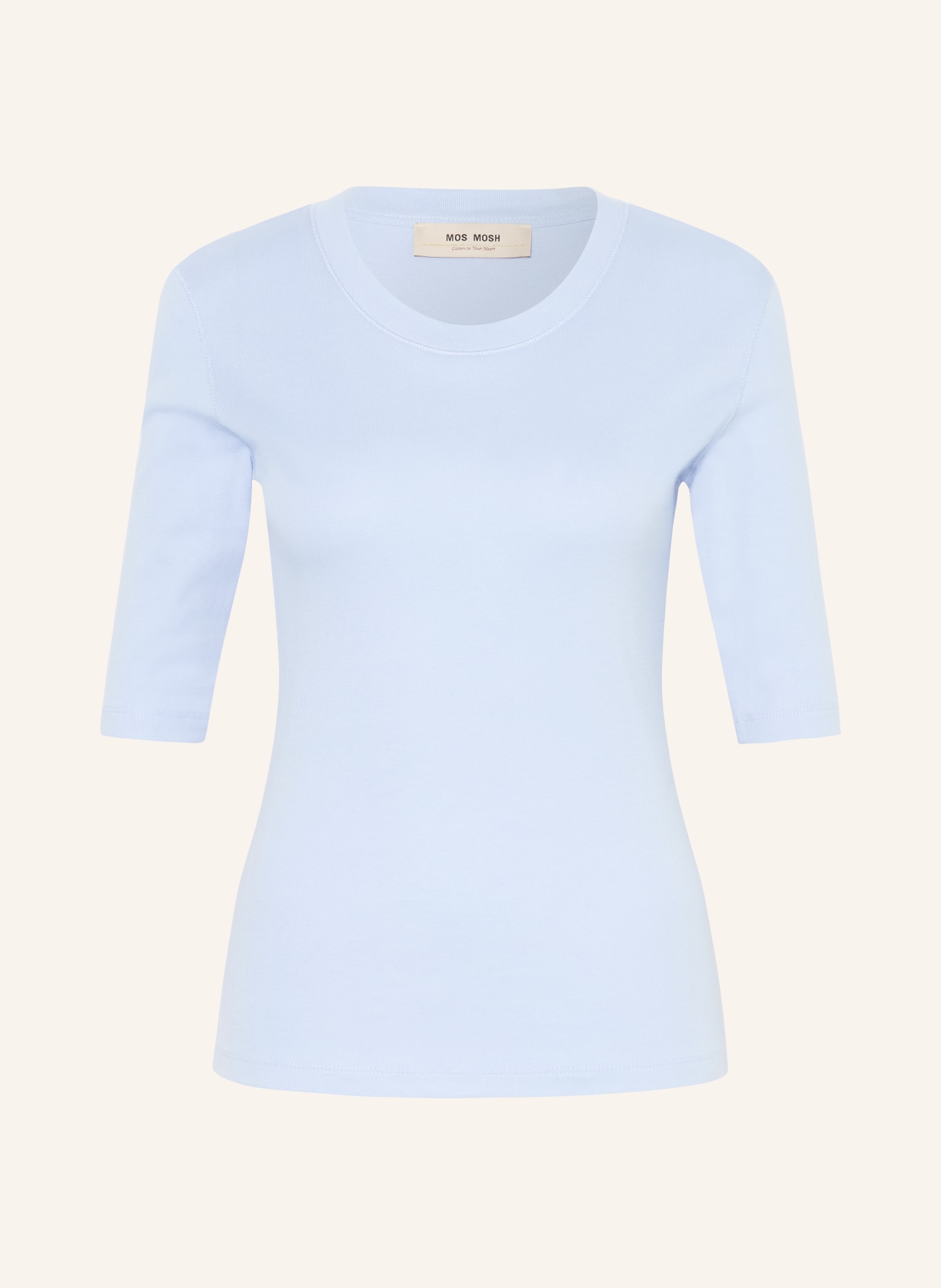 MOS MOSH Tričko MMMALI s 3/4 rukávem: TMAVĚ MODRÁ