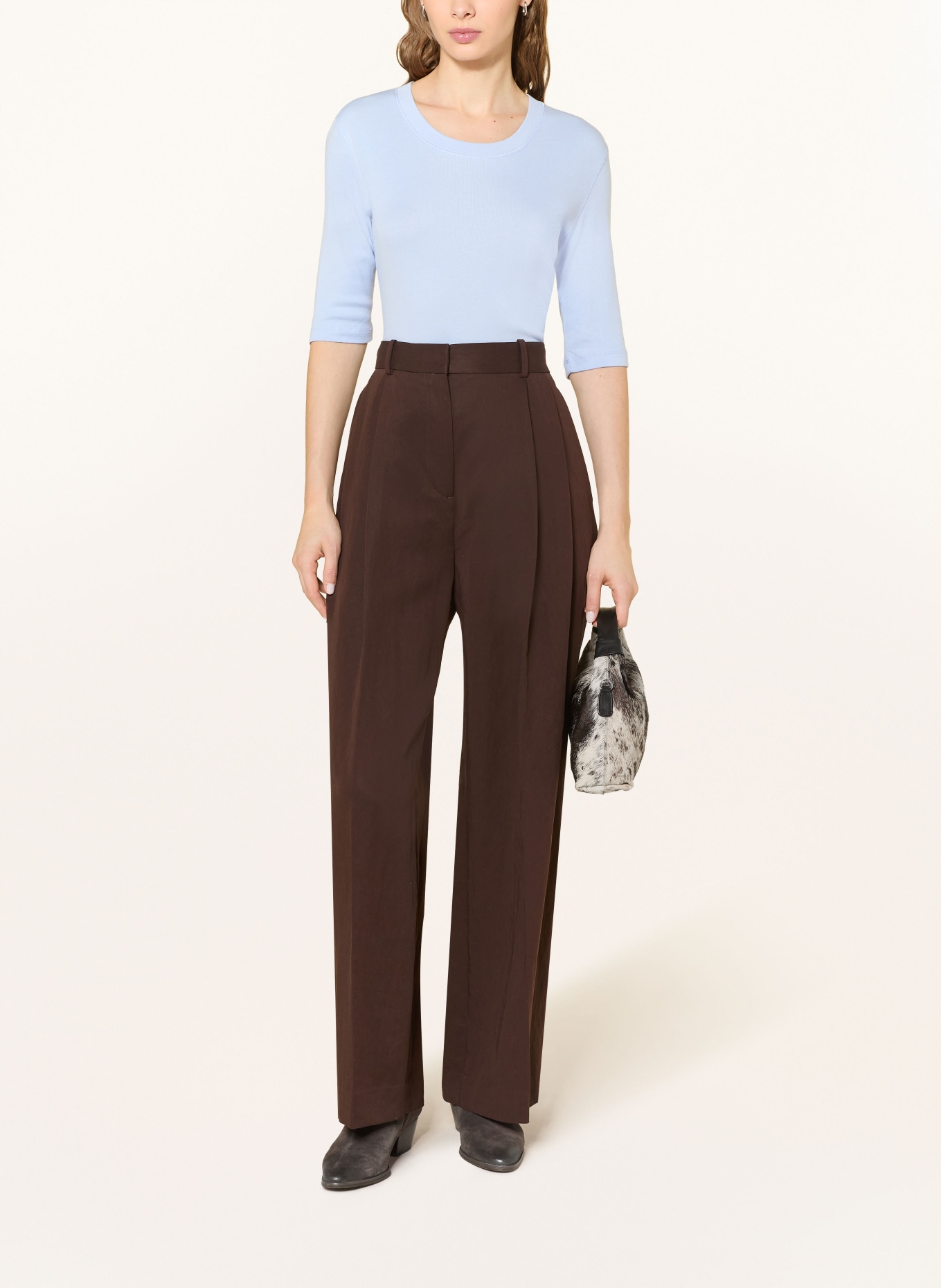 MOS MOSH Tričko MMMALI s 3/4 rukávem: TMAVĚ MODRÁ