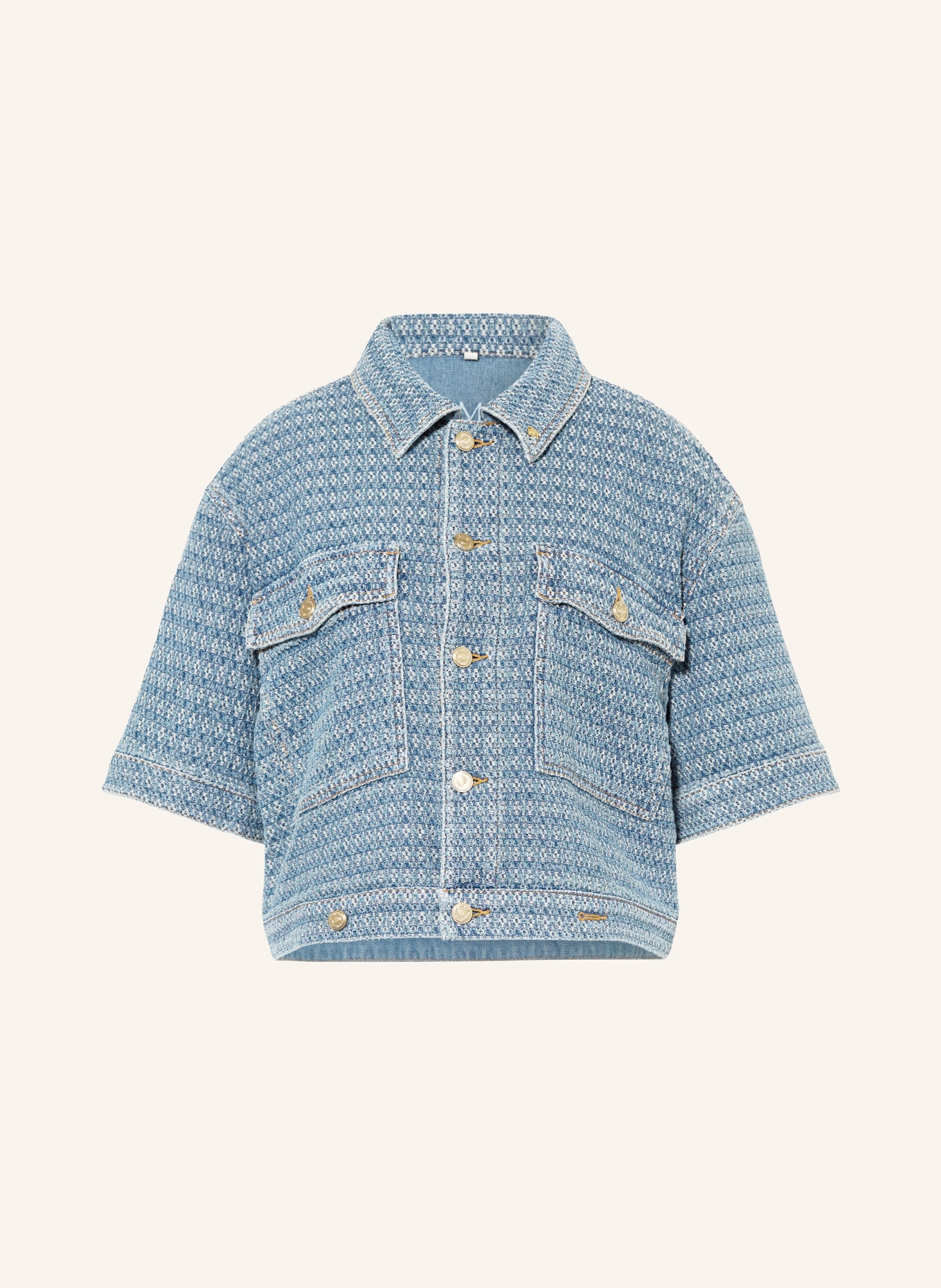 MOS MOSH Kastjas MMEBBA: BLAUW / CRÈME