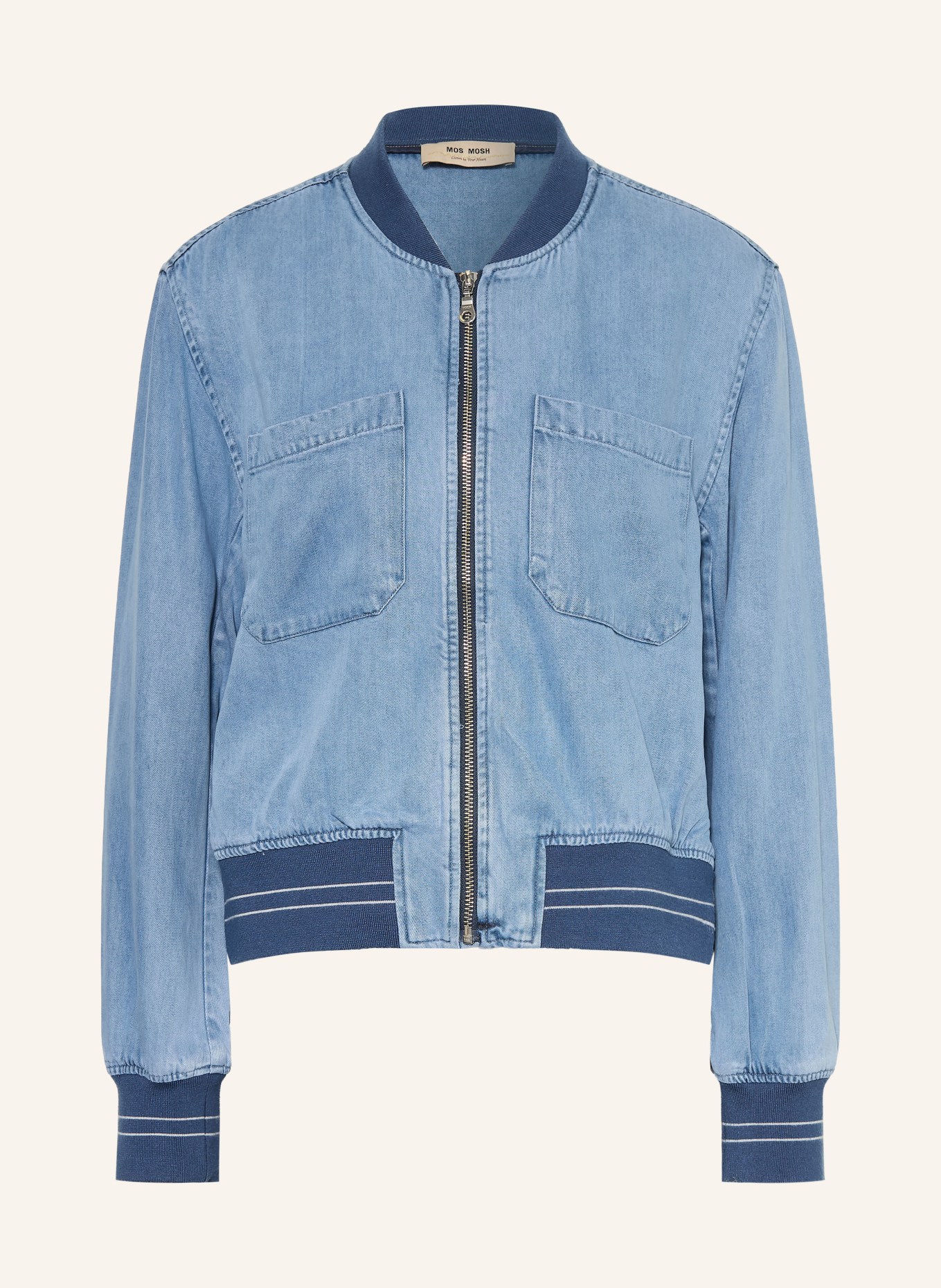 MOS MOSH Jeansblouson: HELLBLAU / BLAU