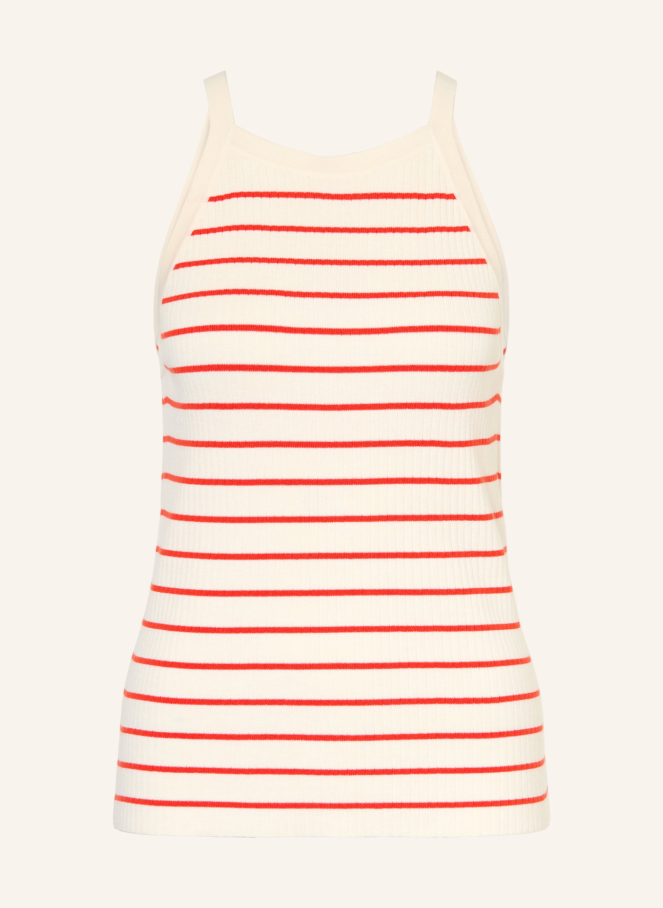 MOS MOSH Top en maille MMIMANJA: CRÈME / ROUGE