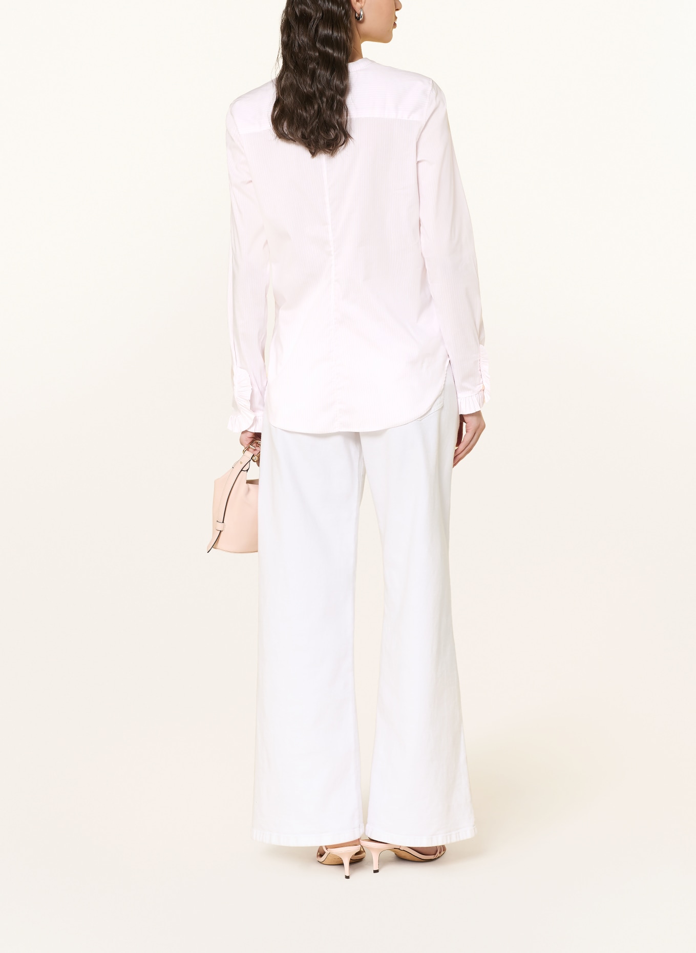 MOS MOSH Bluse MMMATTIE: WEISS / HELLROSA