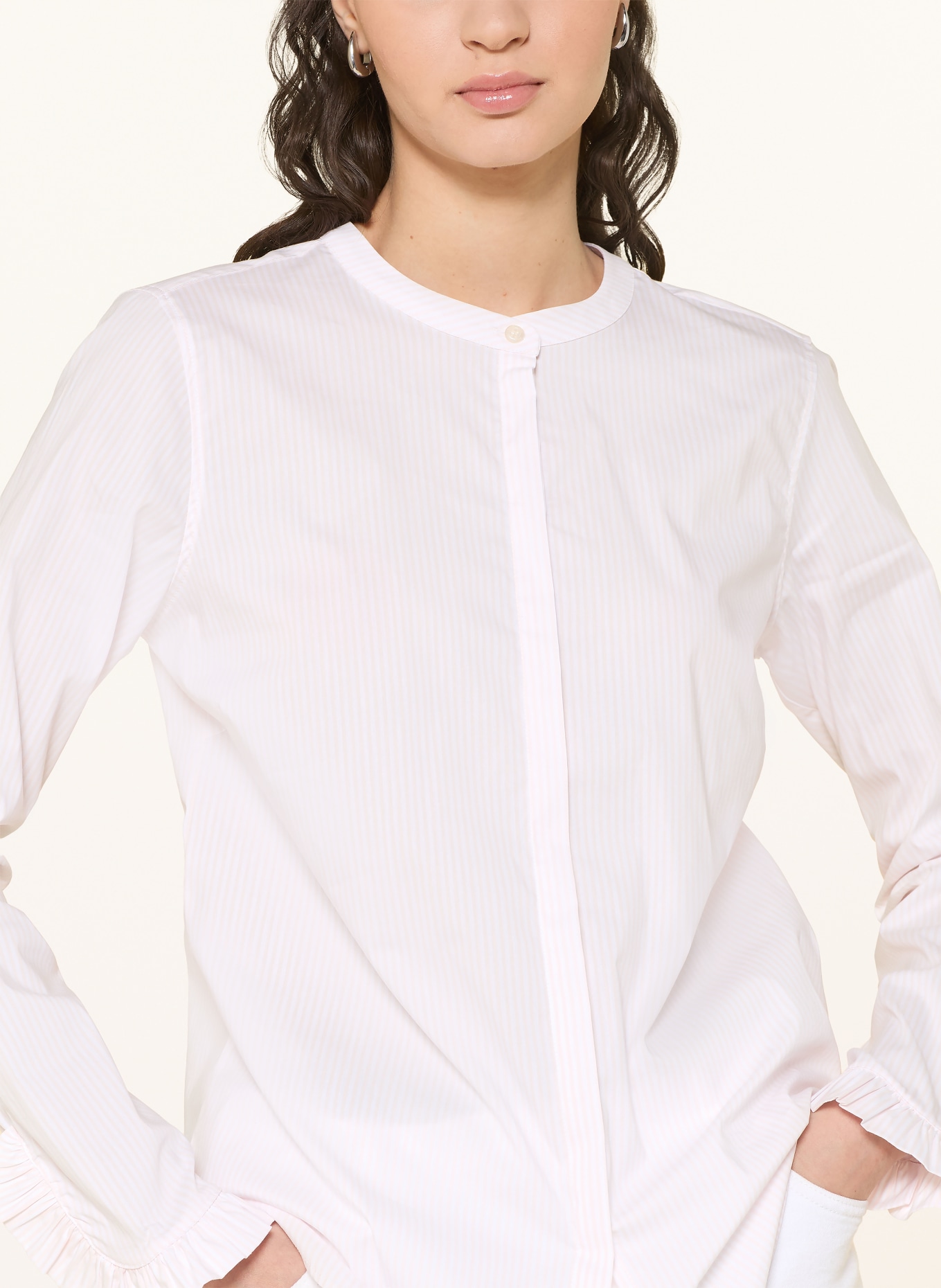 MOS MOSH Bluse MMMATTIE: WEISS / HELLROSA