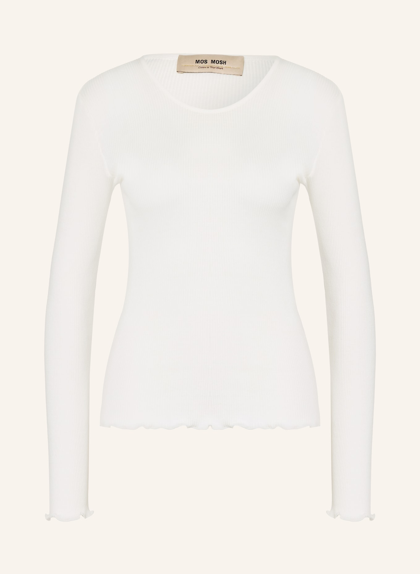 MOS MOSH Longsleeve MMELAINE: WIT