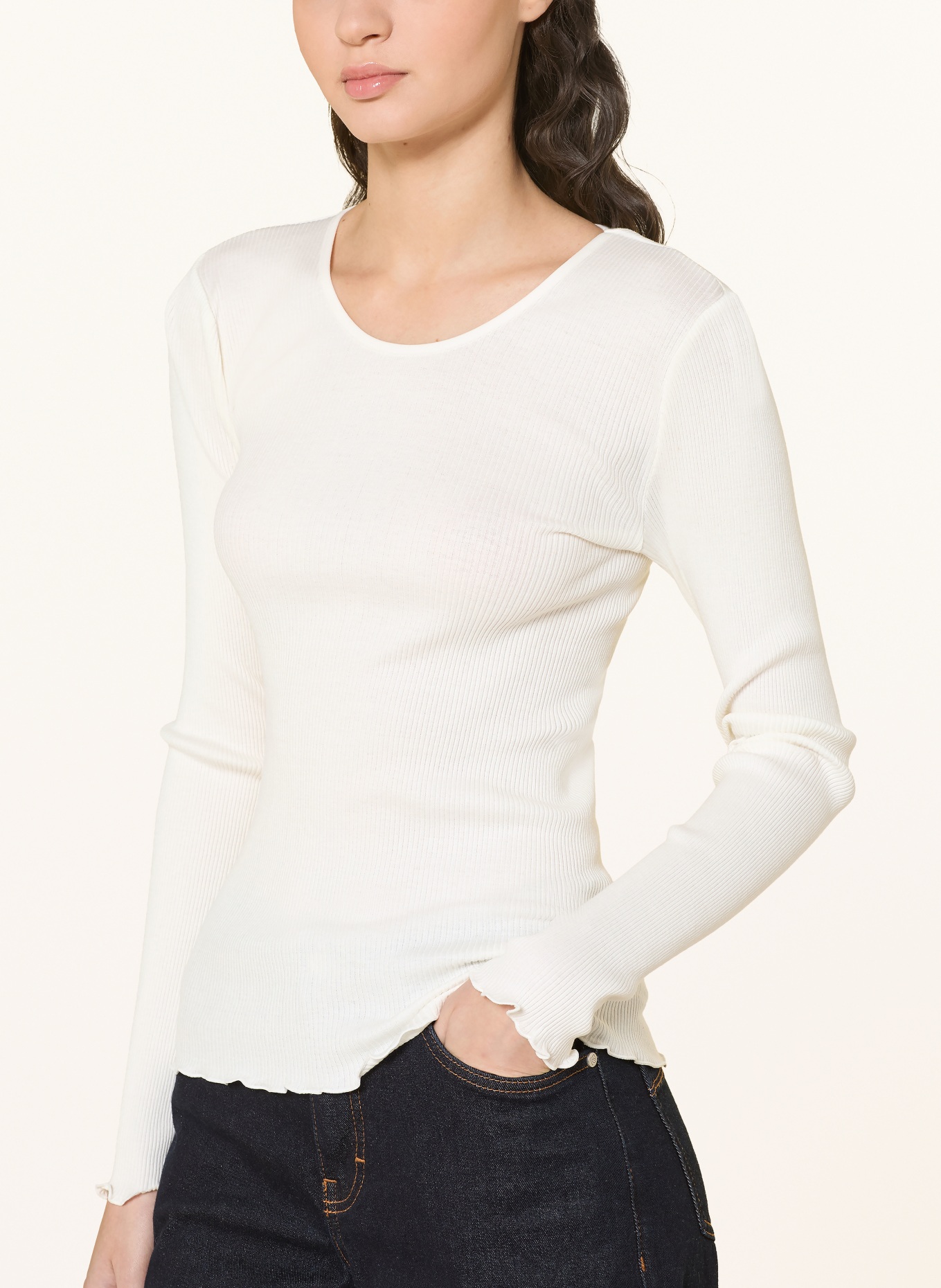 MOS MOSH Longsleeve MMELAINE: WIT