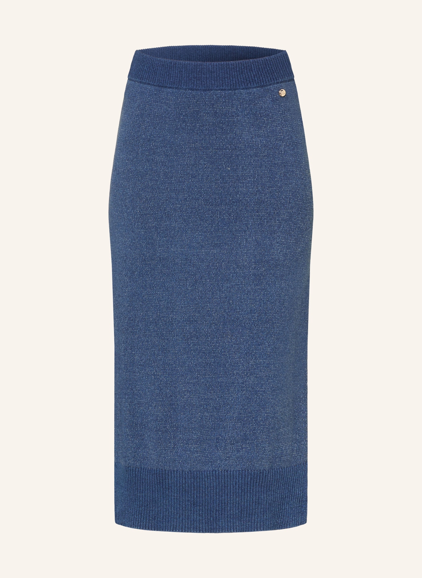 MOS MOSH Pletená sukně MMMINED: TMAVĚ MODRÁ