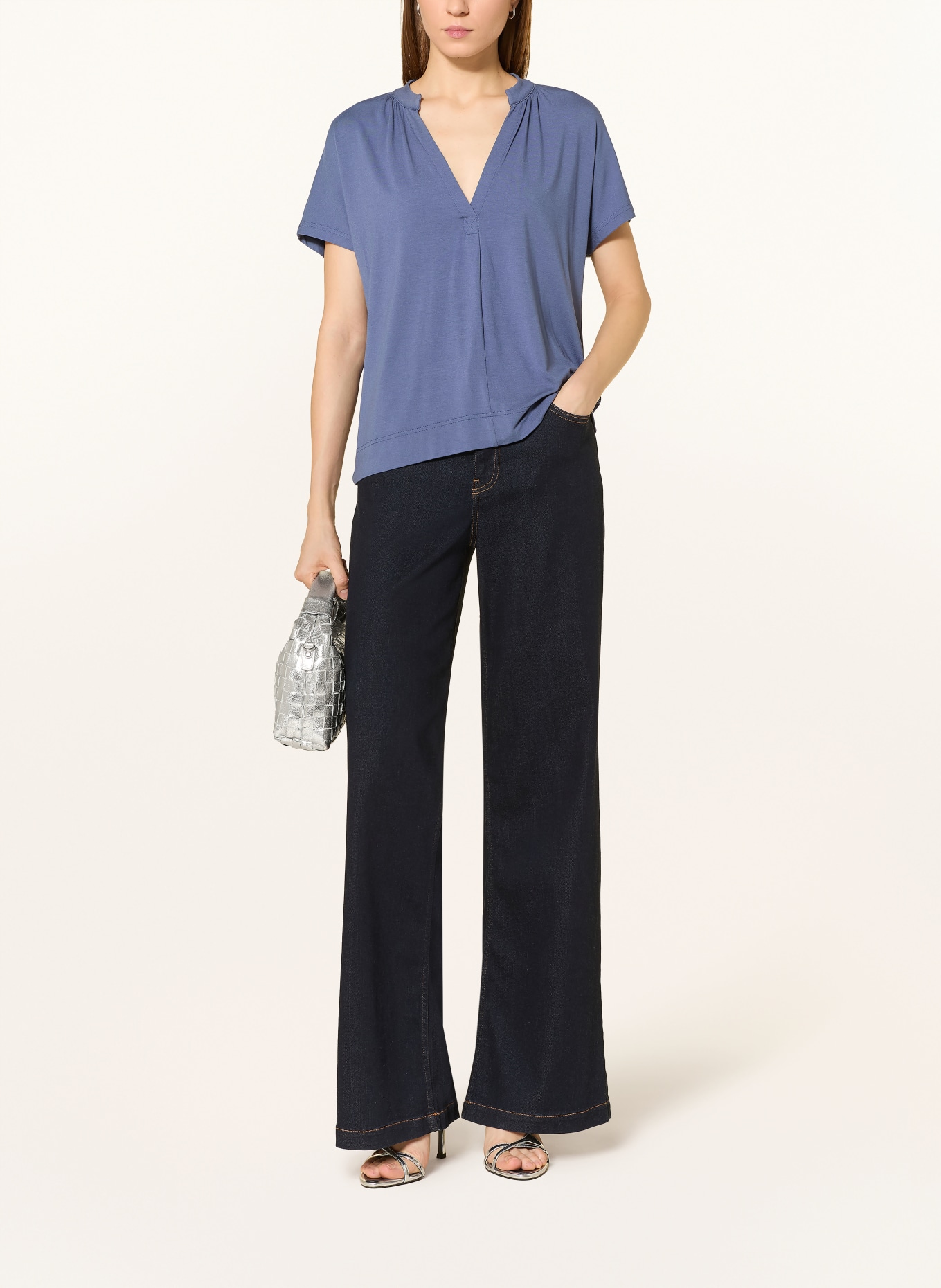 MOS MOSH Tričko MMSHIRA: TMAVĚ MODRÁ