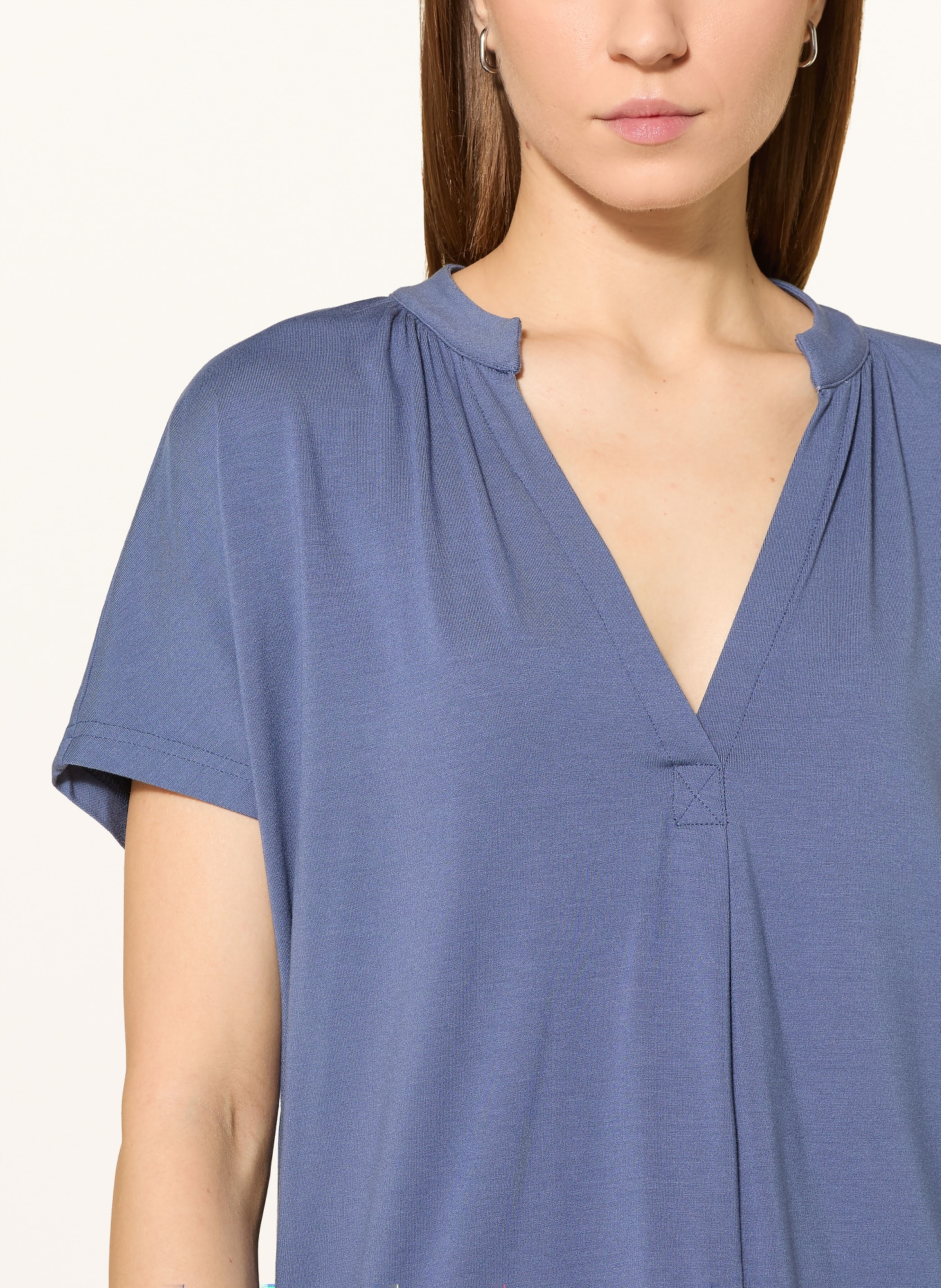 MOS MOSH Tričko MMSHIRA: TMAVĚ MODRÁ