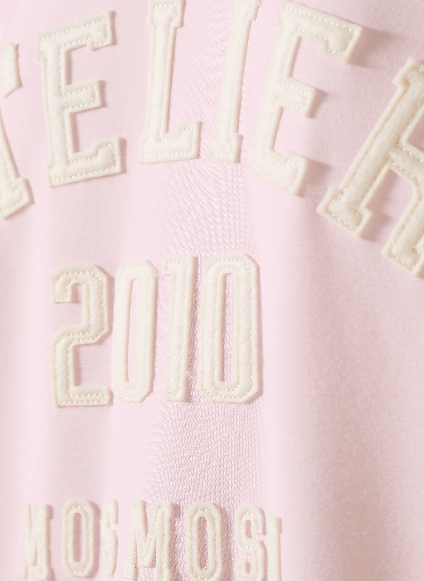 MOS MOSH Oversized sweatshirt MMNIMA: LIGHT PINK / ECRU