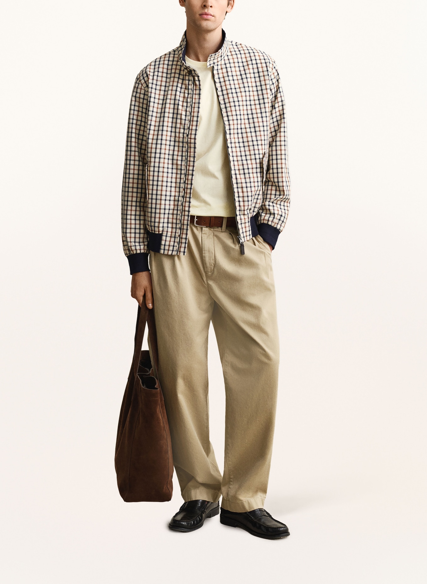 GANT blouson: BEIGE / BROWN / BLUE
