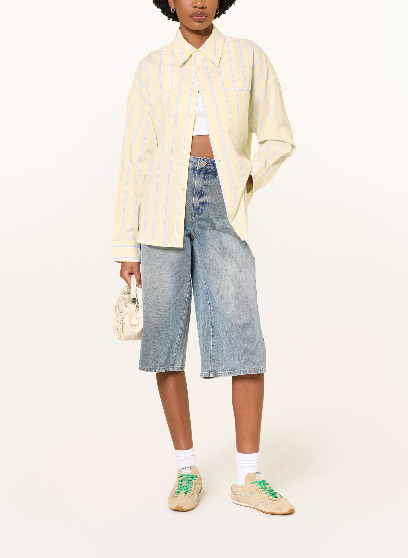 WRSTBHVR Košile LEVI: TMAVĚ ŽLUTÁ / TMAVĚ MODRÁ