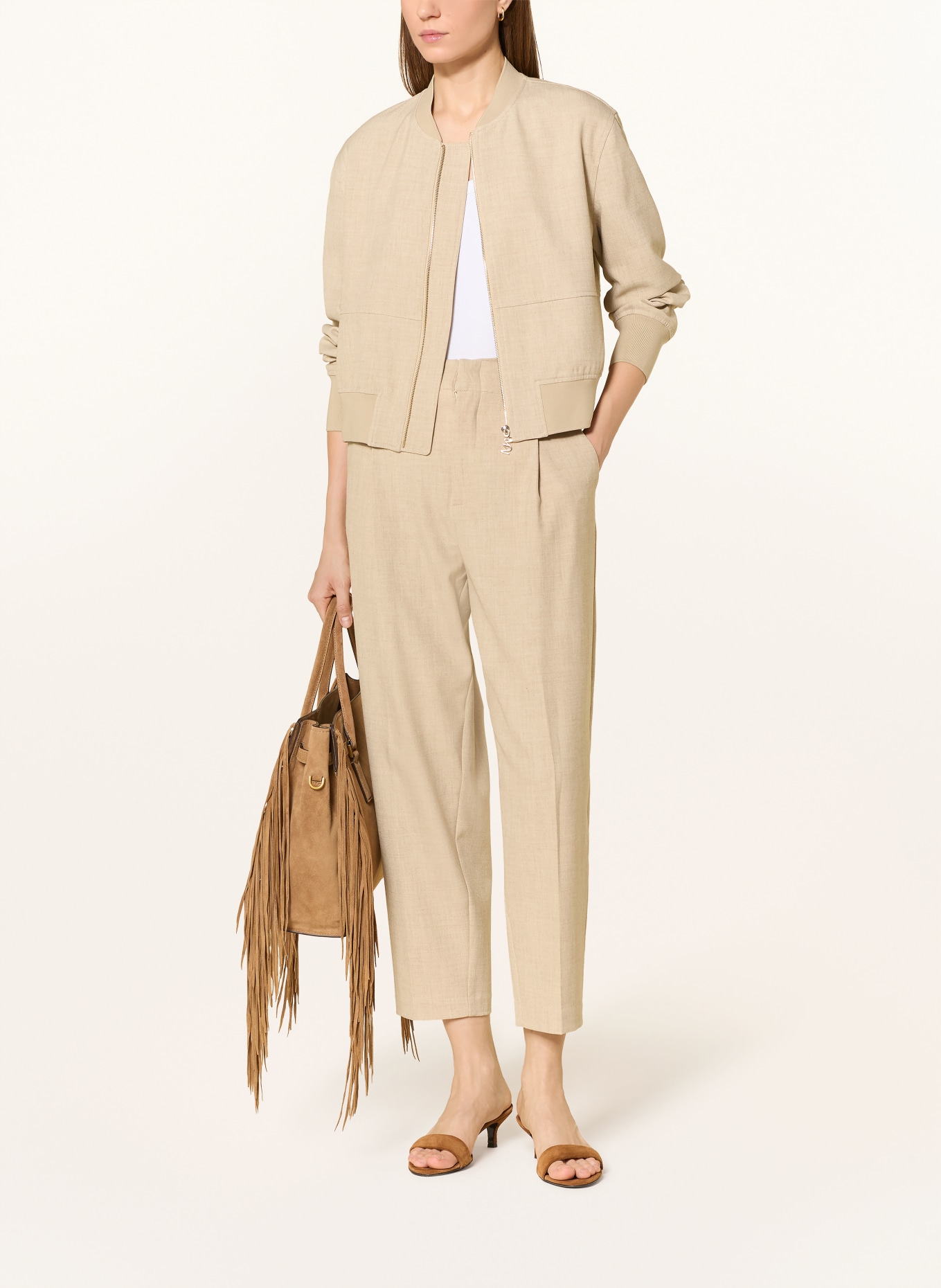 MOS MOSH Bunda MMCATE FLAIR: SVĚTLE HNĚDÁ