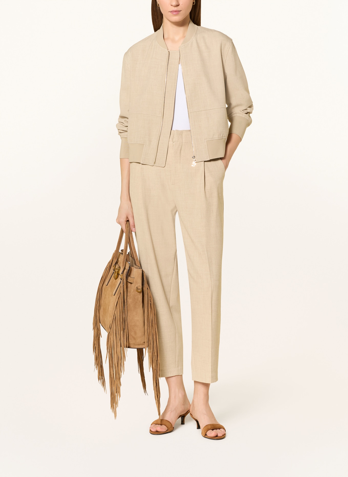 MOS MOSH 7/8 kalhoty MMLEYSA FLAIR: SVĚTLE HNĚDÁ