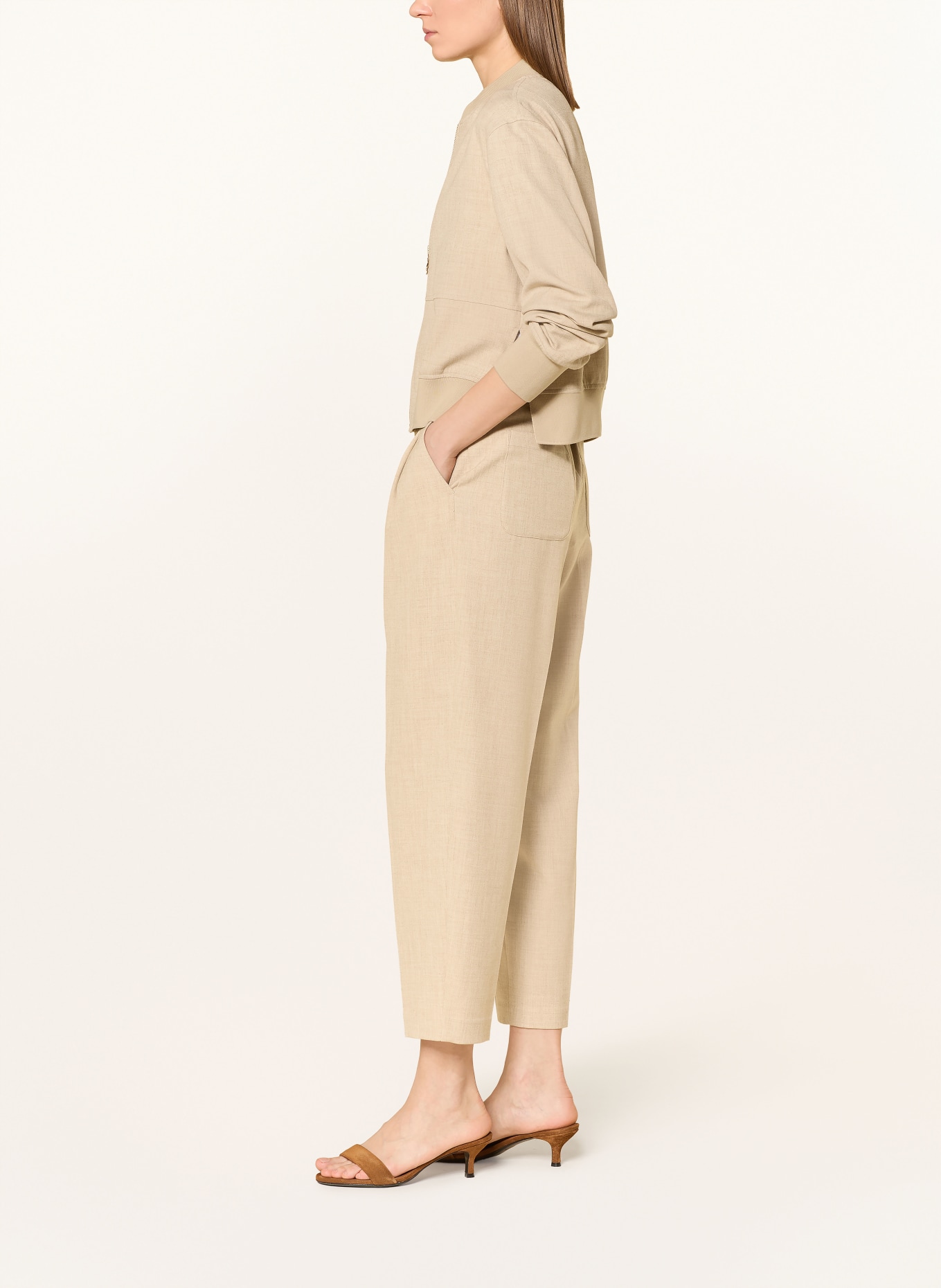 MOS MOSH 7/8 kalhoty MMLEYSA FLAIR: SVĚTLE HNĚDÁ