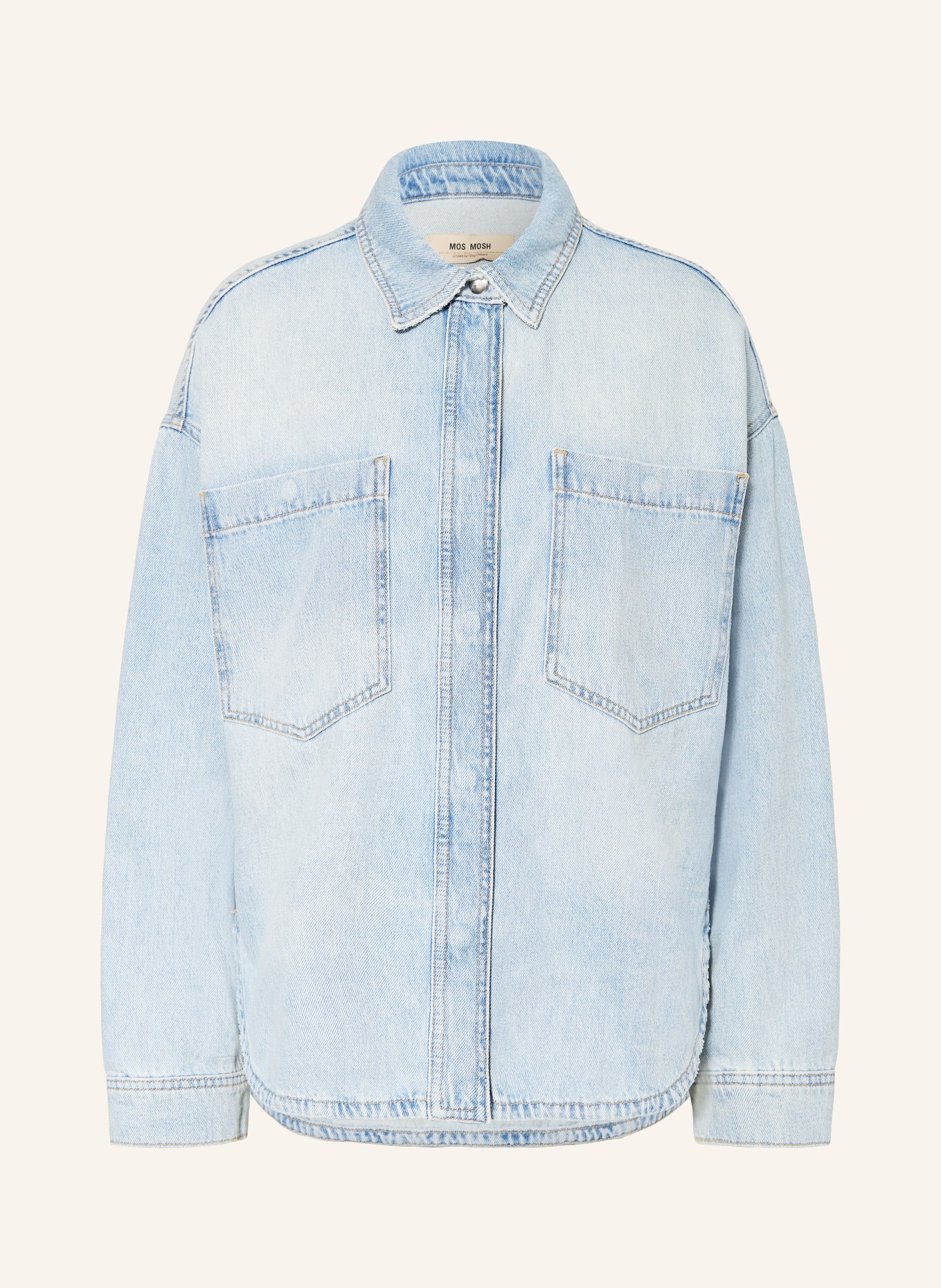 MOS MOSH Džínová košile MMEMM: TMAVĚ MODRÁ