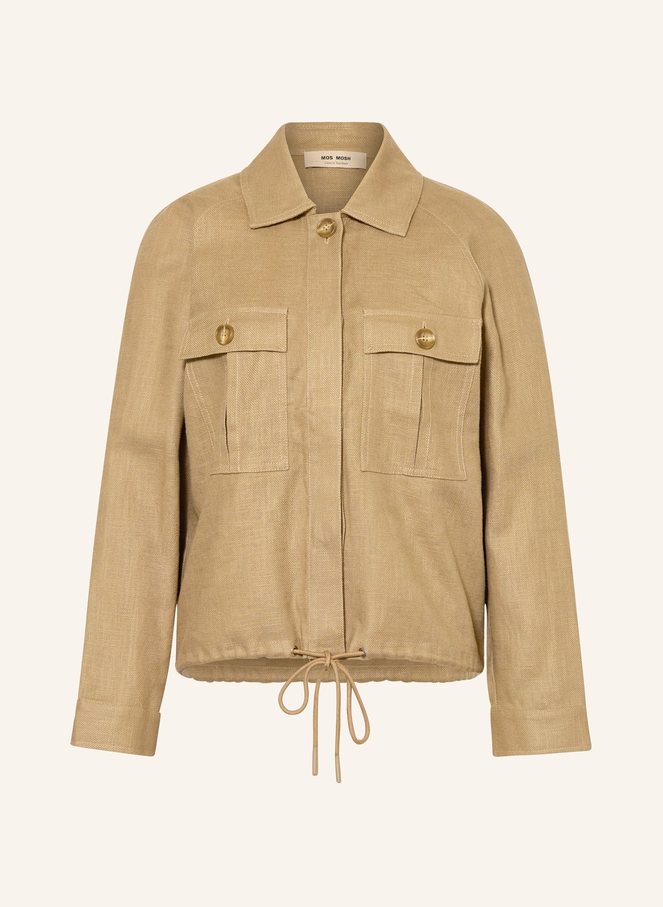 MOS MOSH MMGINAH Oversized Jacket: BEIGE