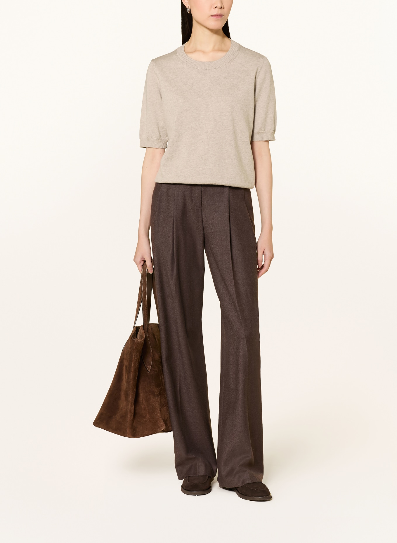 MAERZ MUENCHEN knit shirt: TAUPE