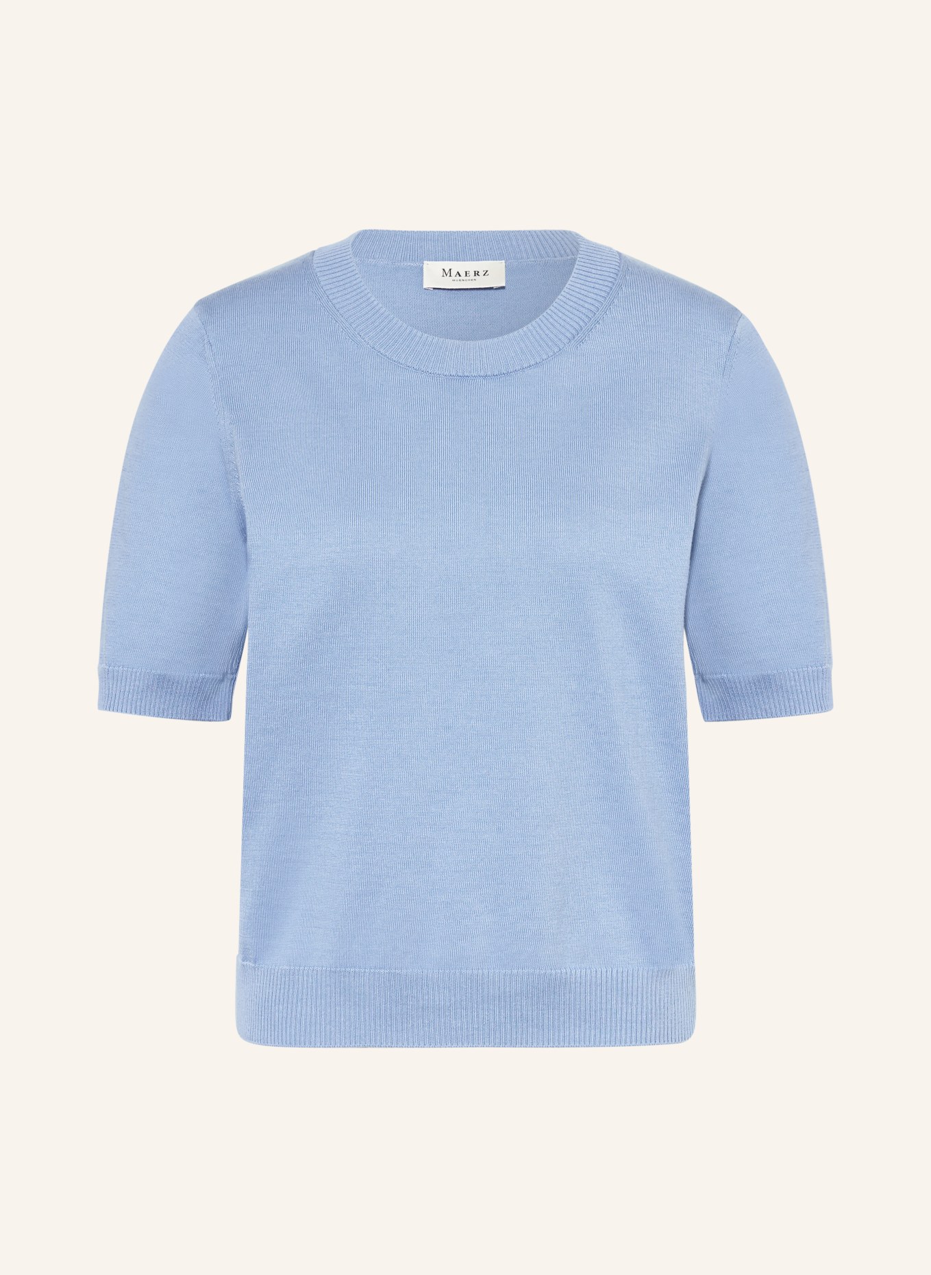 MAERZ MUENCHEN Strickshirt: HELLBLAU