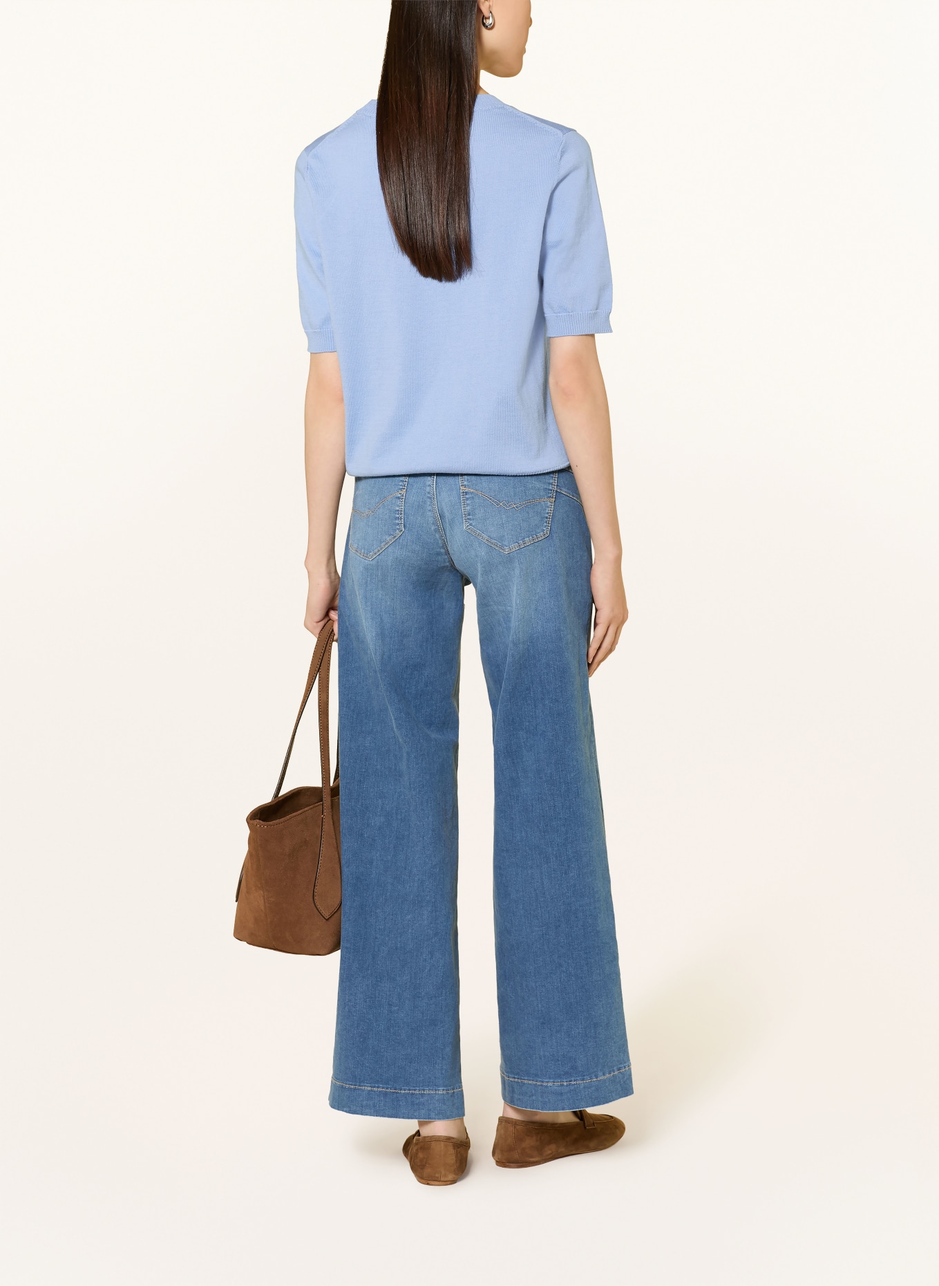 MAERZ MUENCHEN Strickshirt: HELLBLAU