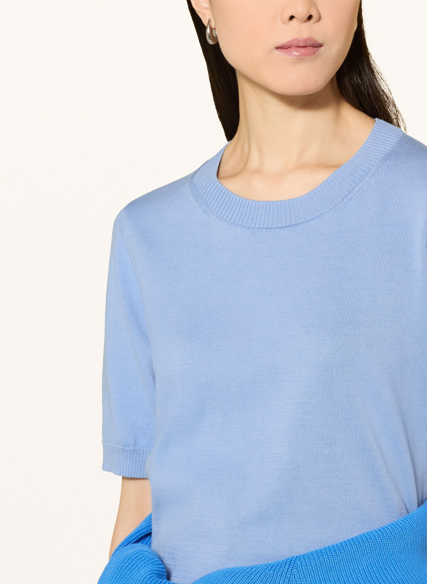 MAERZ MUENCHEN Strickshirt: HELLBLAU