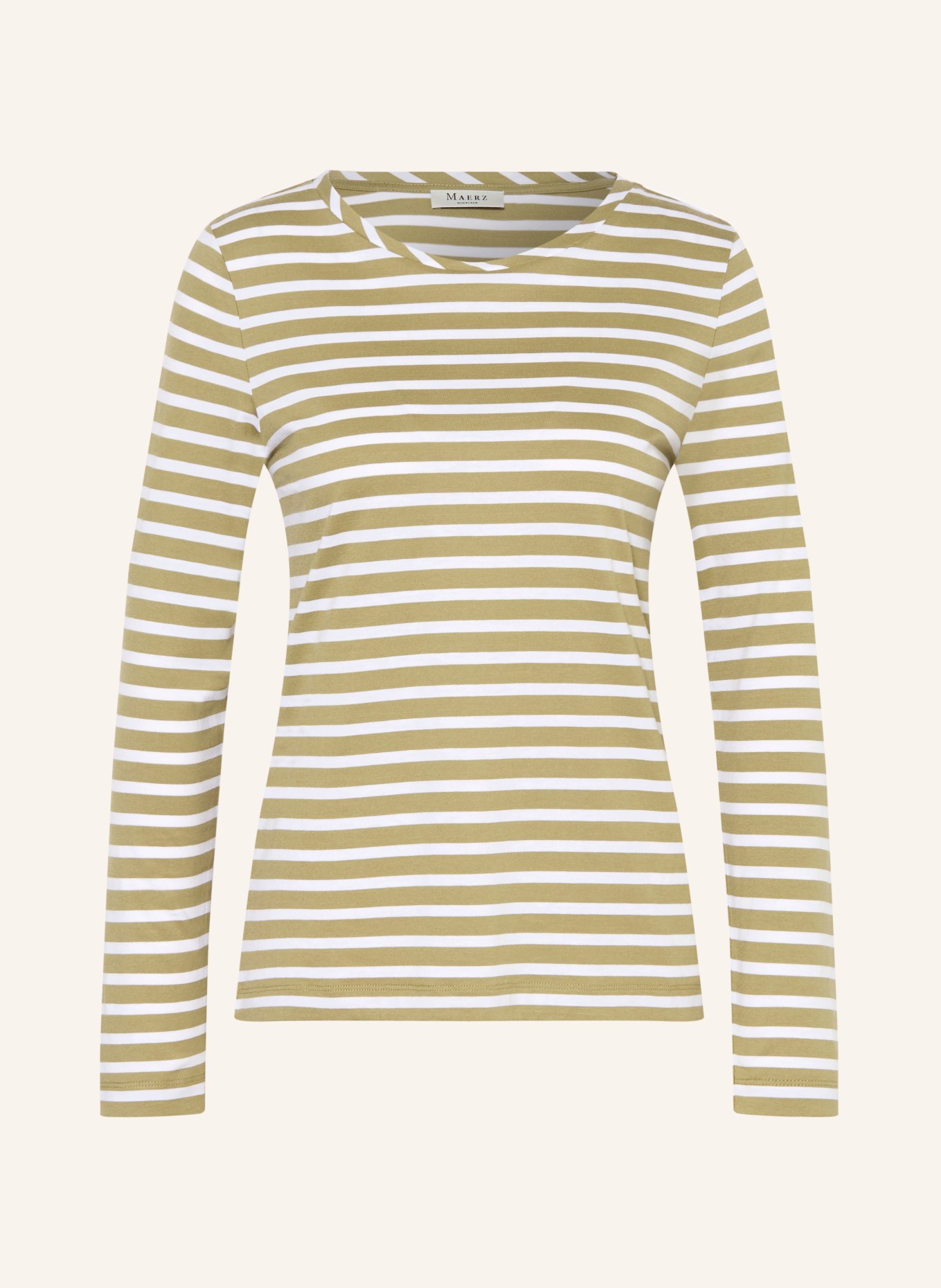 MAERZ MUENCHEN Dlouhé rukávy: OLIVOVÁ / BÍLÁ