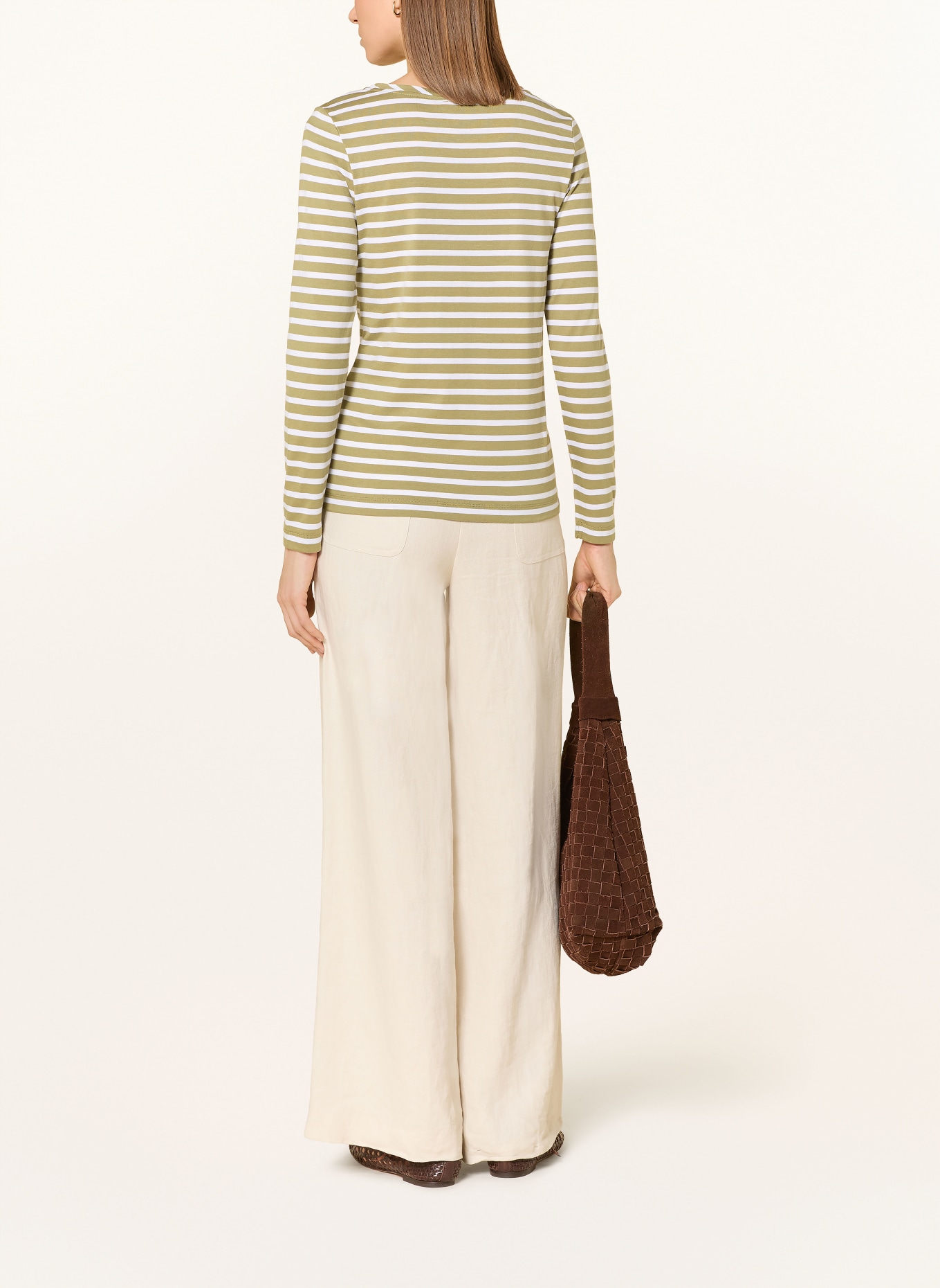 MAERZ MUENCHEN Dlouhé rukávy: OLIVOVÁ / BÍLÁ