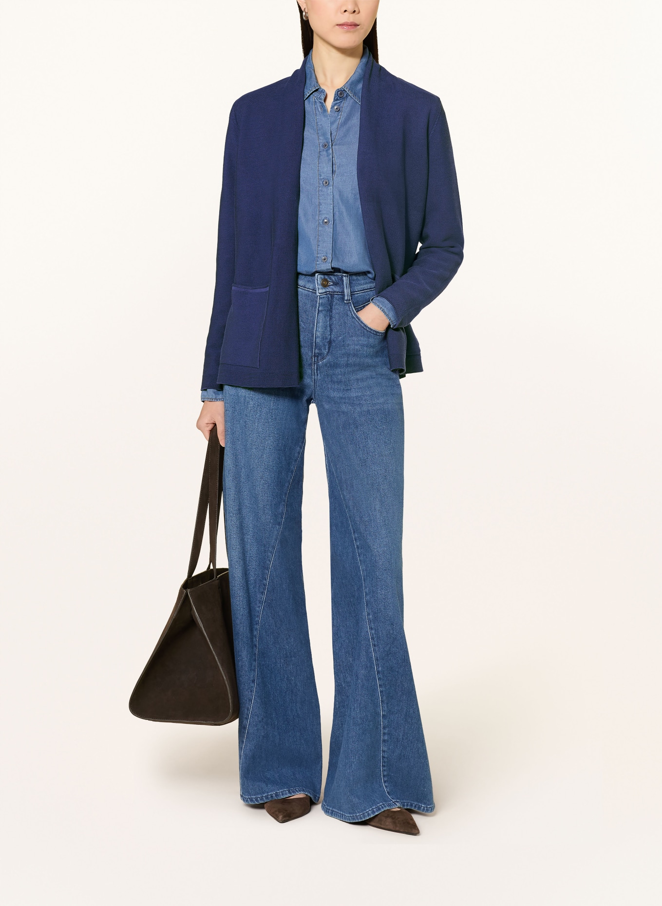 MAERZ MUENCHEN pletený obal: TMAVĚ MODRÁ