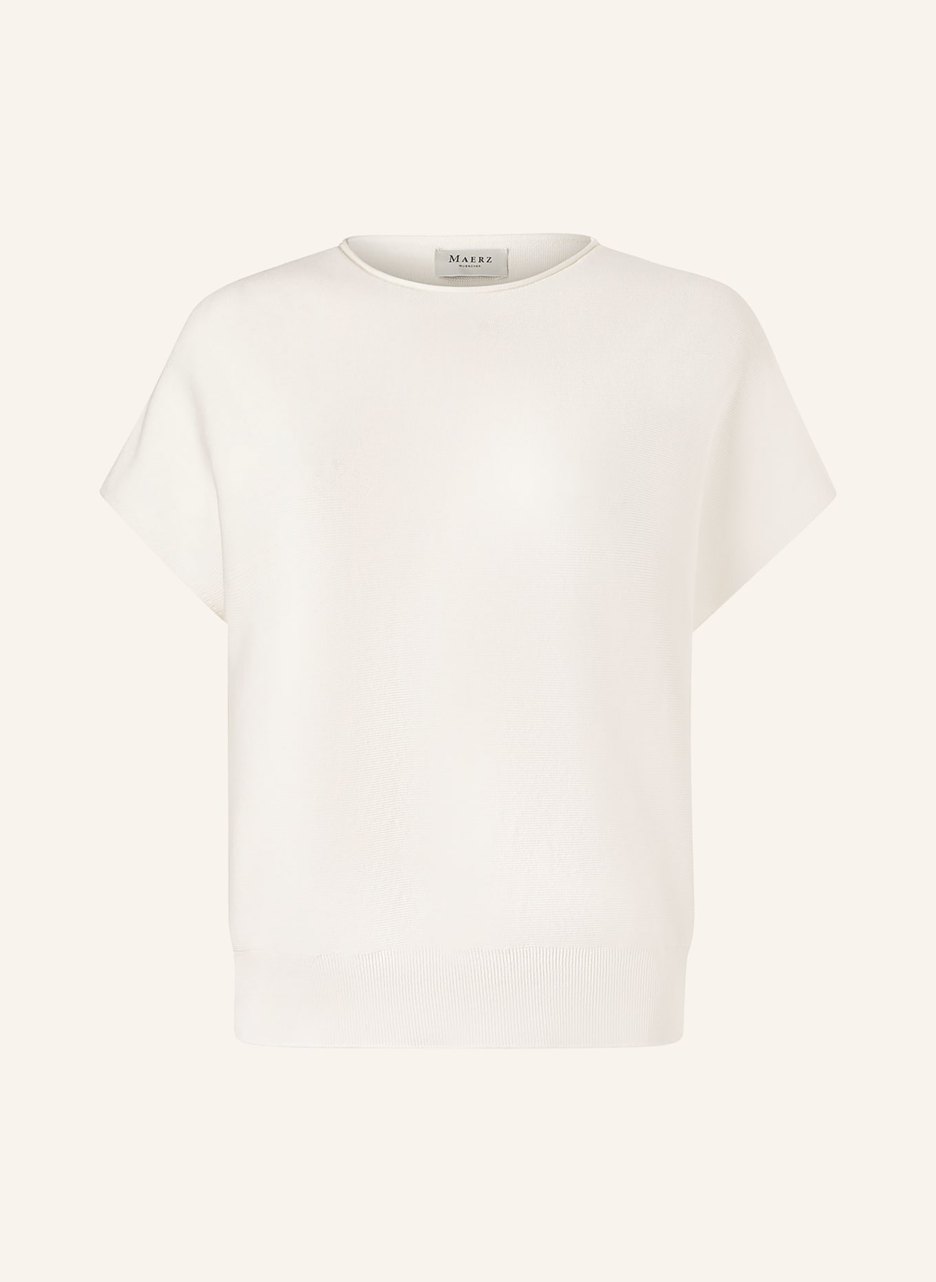 MAERZ MUENCHEN koszulka z dzianiny: BIAŁY