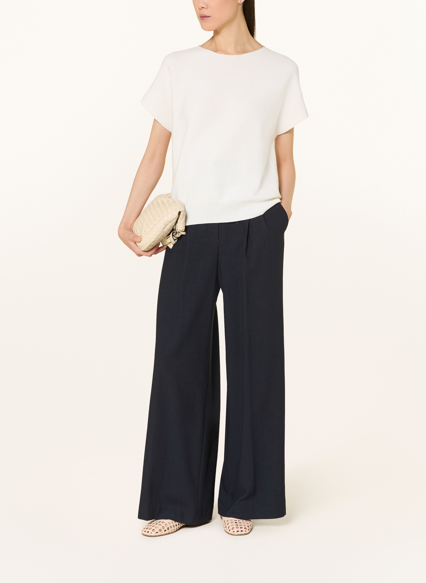 MAERZ MUENCHEN koszulka z dzianiny: BIAŁY