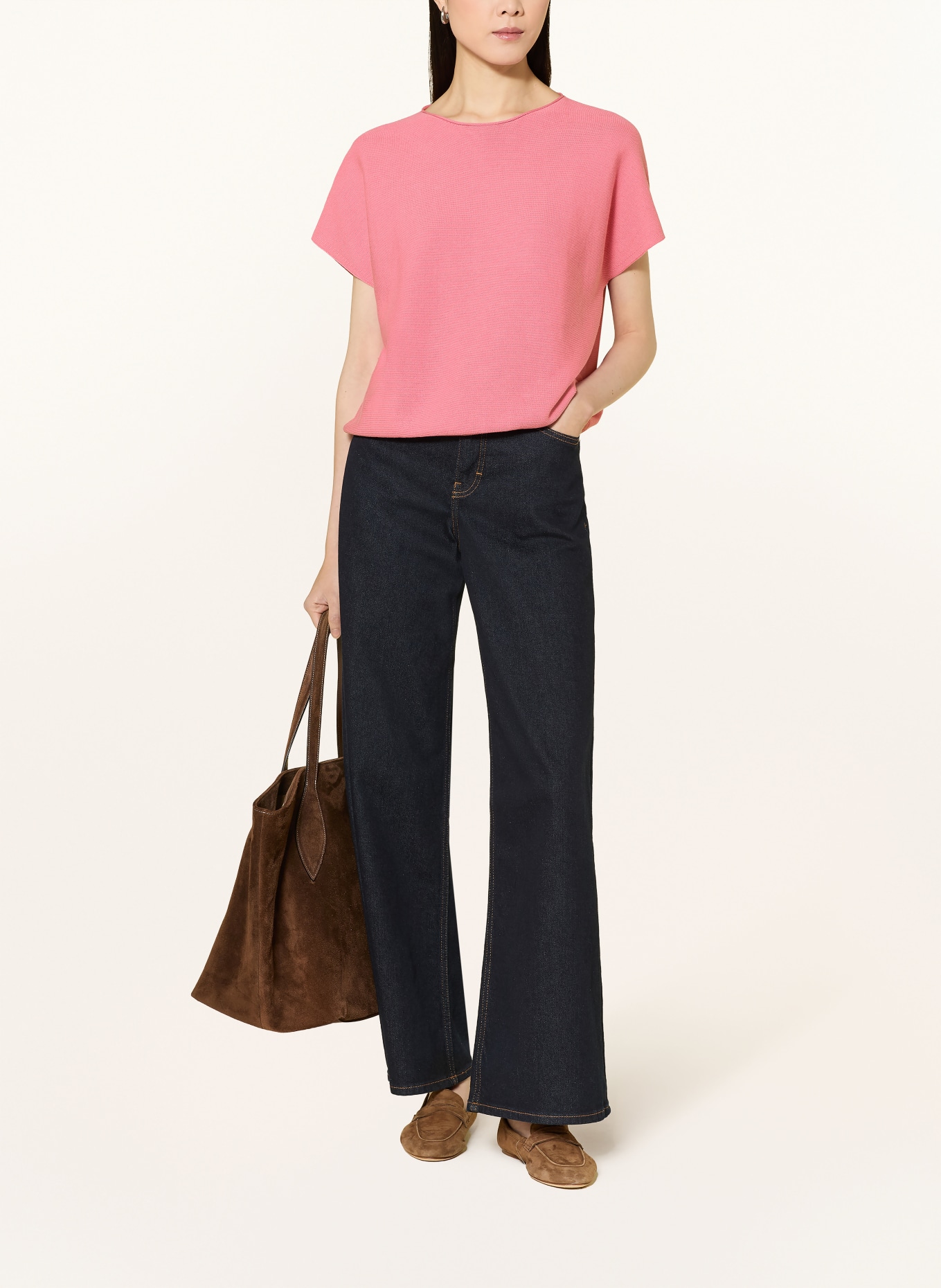 MAERZ MUENCHEN Strickshirt: HELLROT