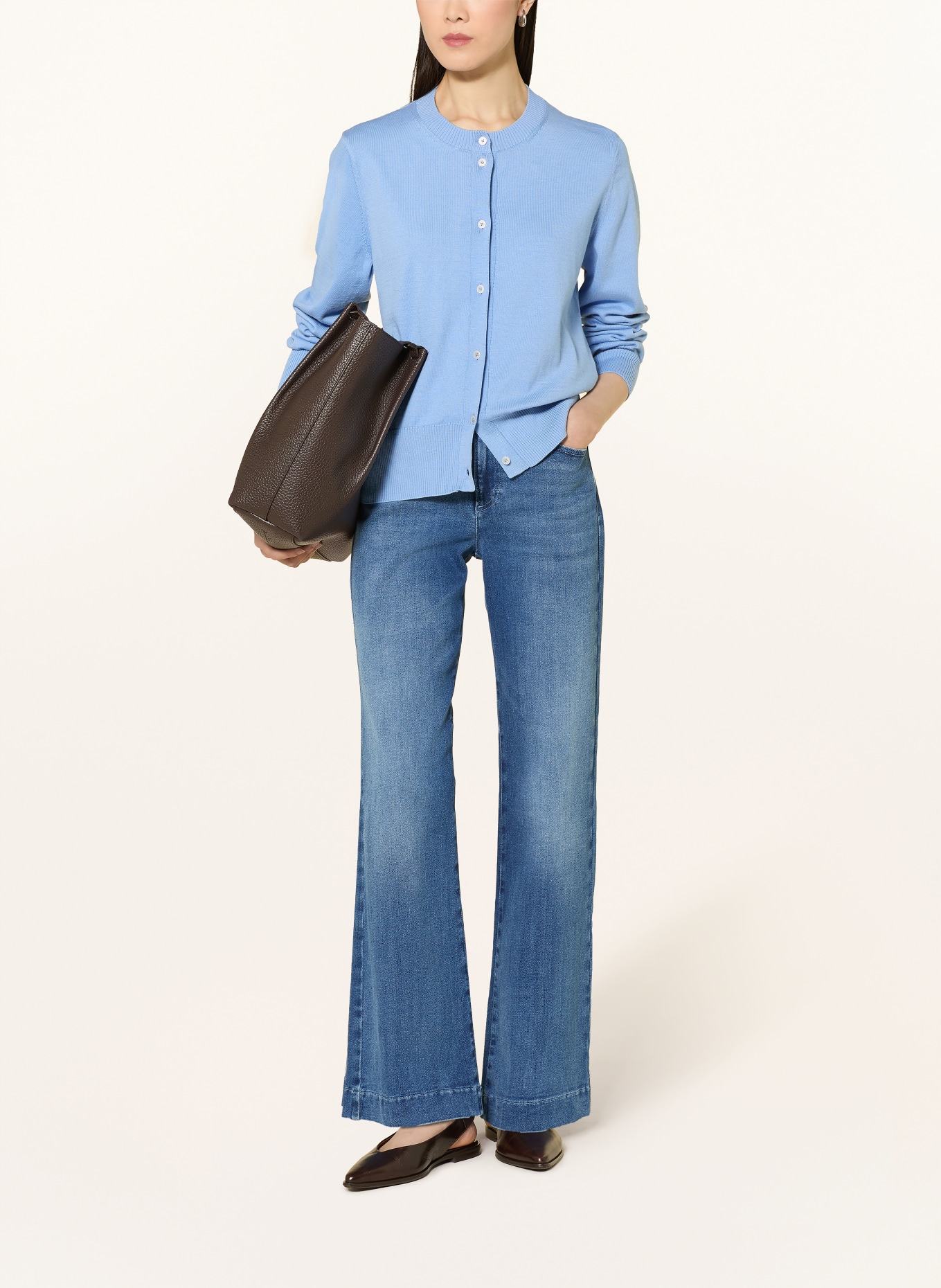 MAERZ MUENCHEN Strickjacke: HELLBLAU