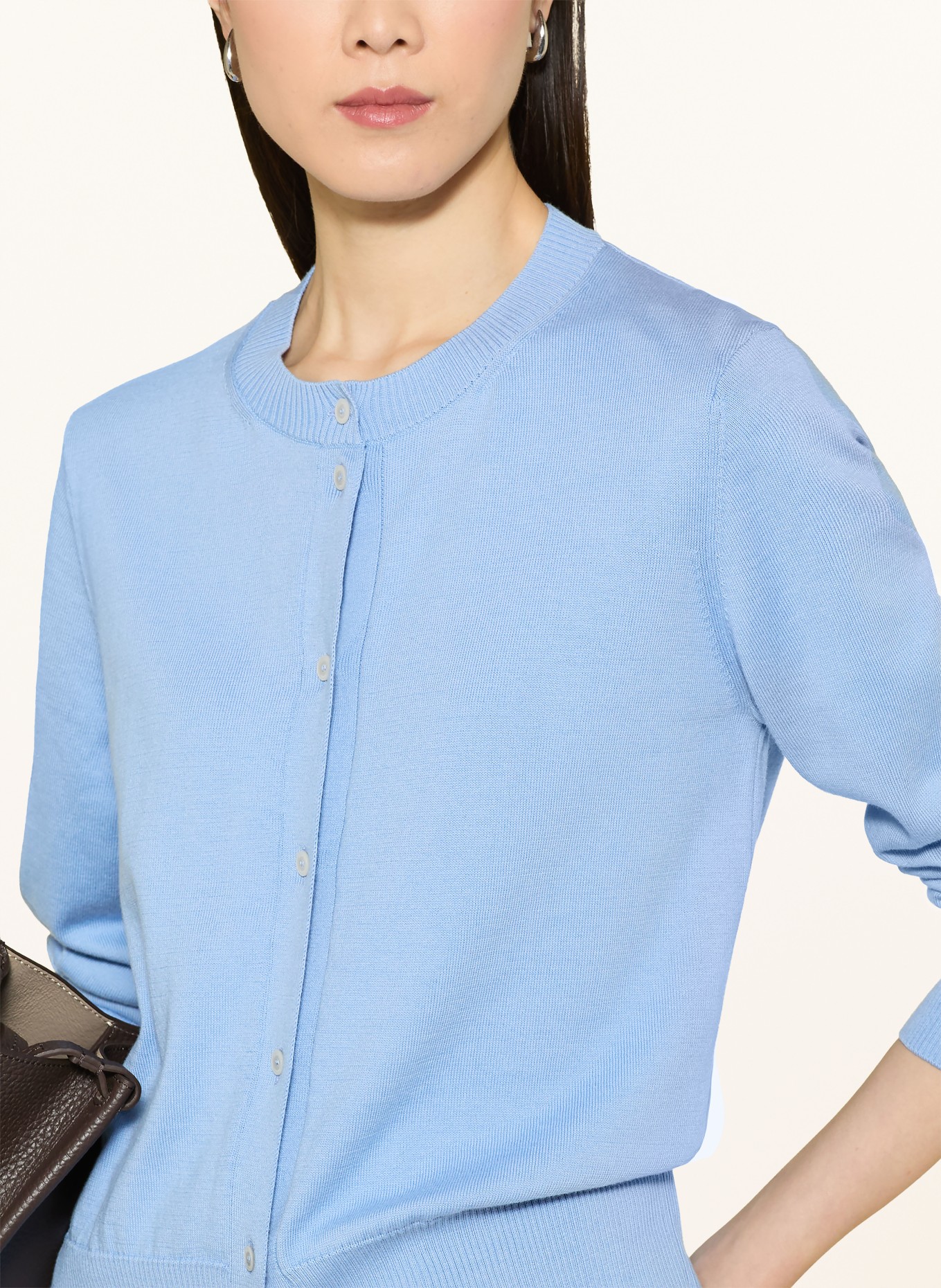 MAERZ MUENCHEN Strickjacke: HELLBLAU