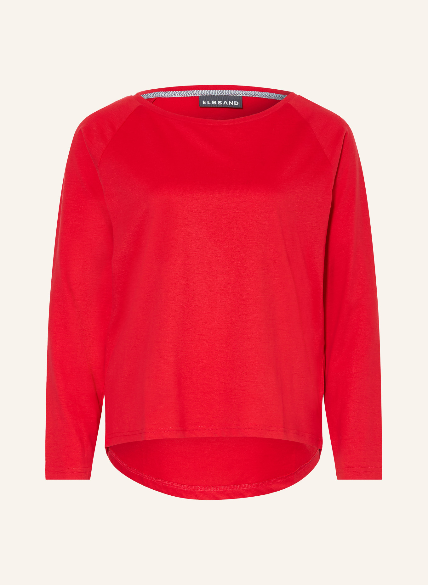 ELBSAND Koszulka z długim rękawem TINNA: CZERWONY